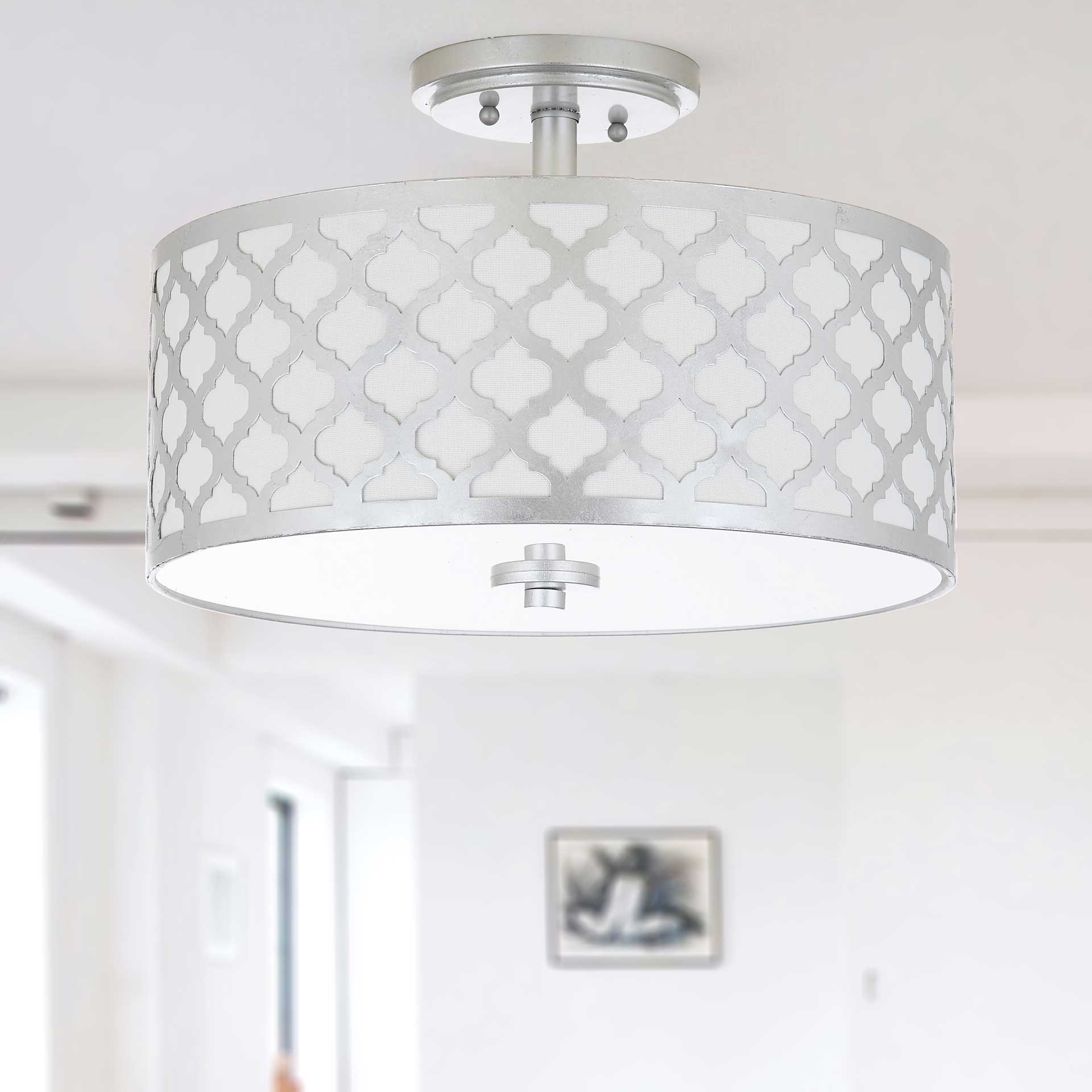 Kolten Silver Flush Mount Silver - Image 3