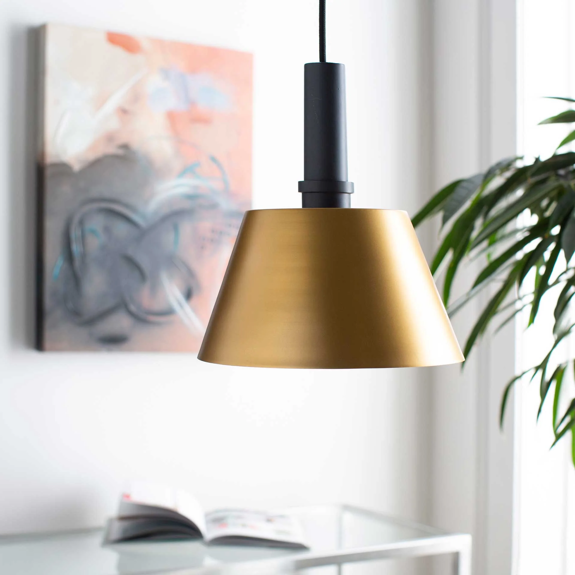 Kori Ceiling Lamp Charcoal/Brass/Gray - Image 4