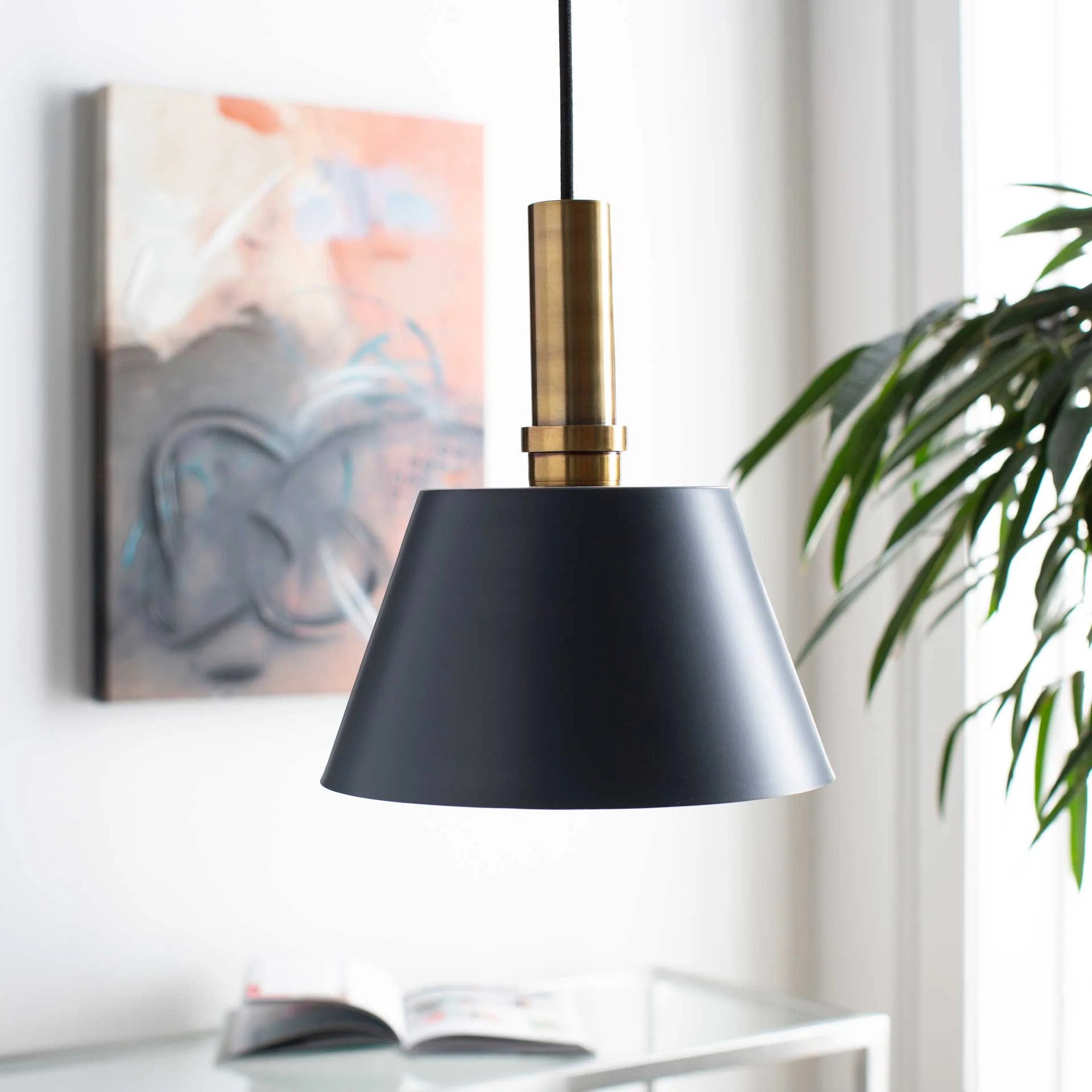 Kori Ceiling Lamp Charcoal/Gray/Brass - Image 4