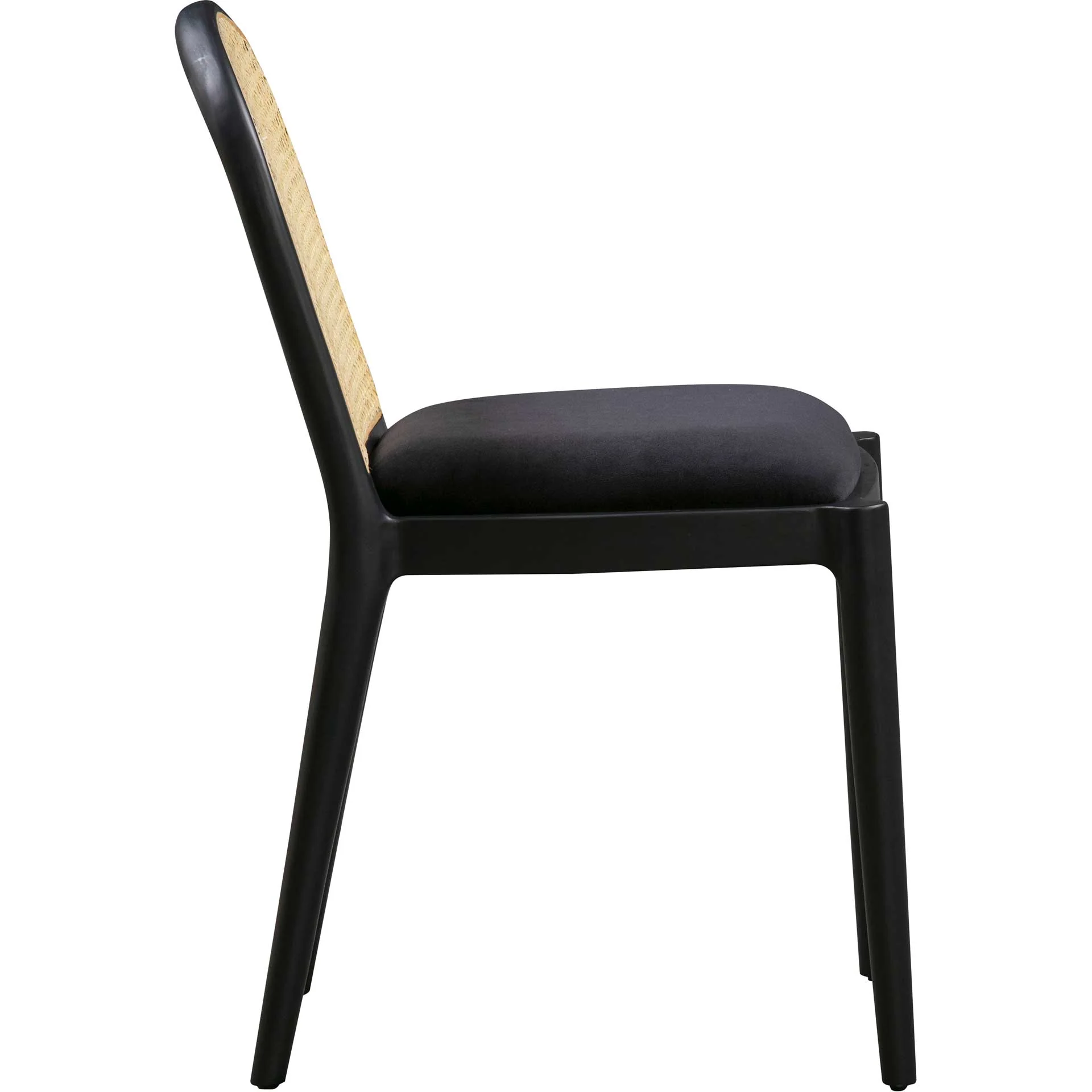 Kory Cane Dining Chair Black - Image 4