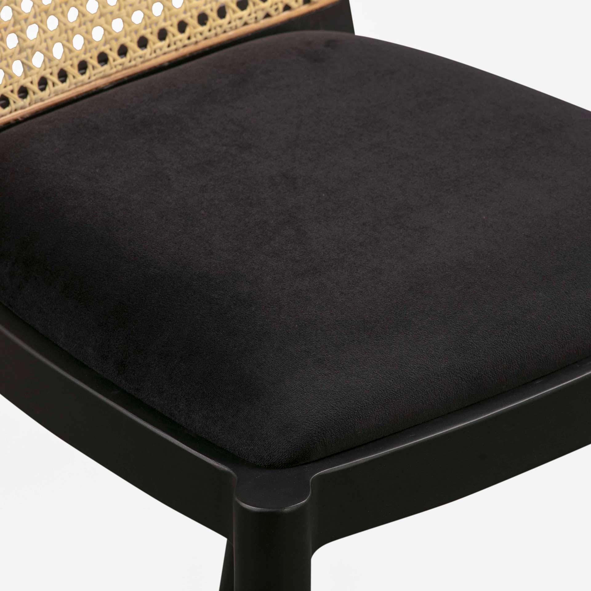 Kory Cane Dining Chair Black - Image 6