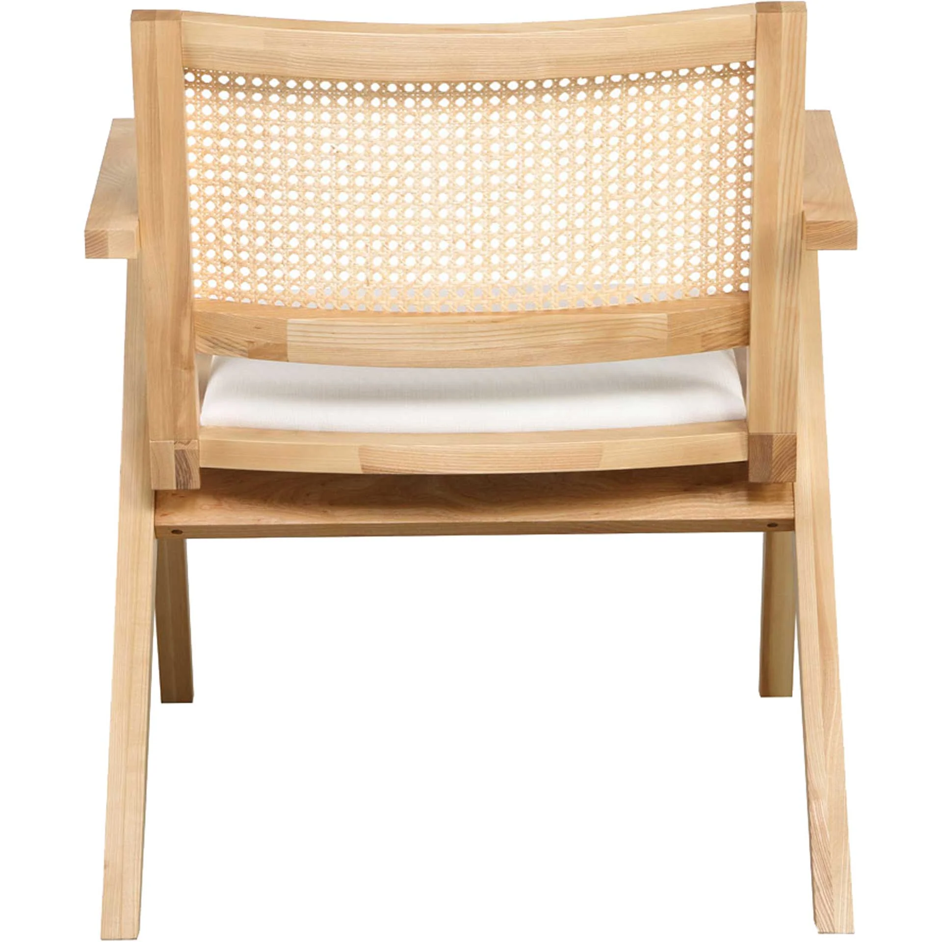 Kral Rattan Accent Chair Natural/White - Image 3