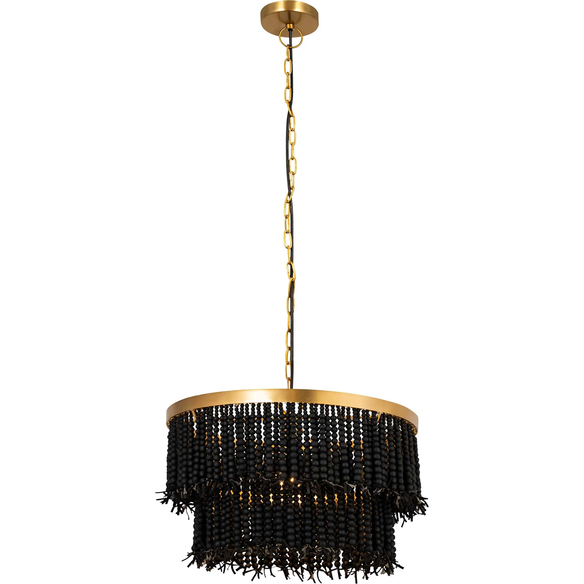 Krystalee Beaded Pendant Black - Image 2