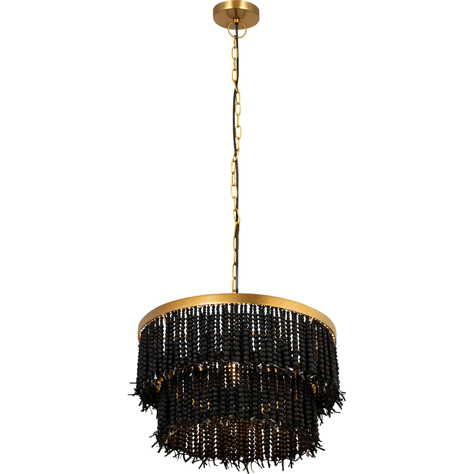 Krystalee Beaded Pendant Black - Image 3