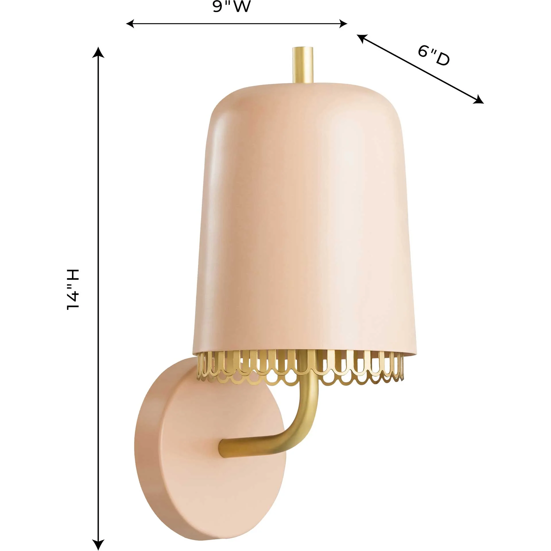 Kuruk Wall Sconce Blush - Image 5