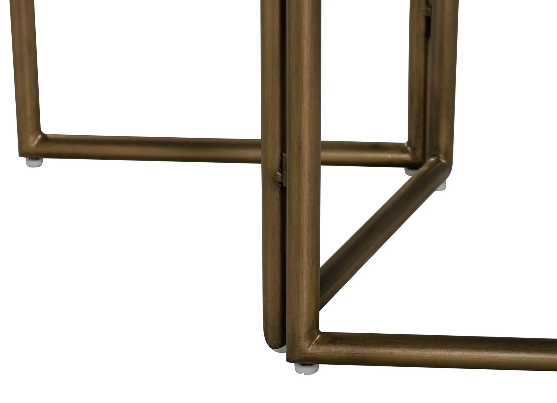 Kuthun Concrete Bookcase Brass/White - Image 6