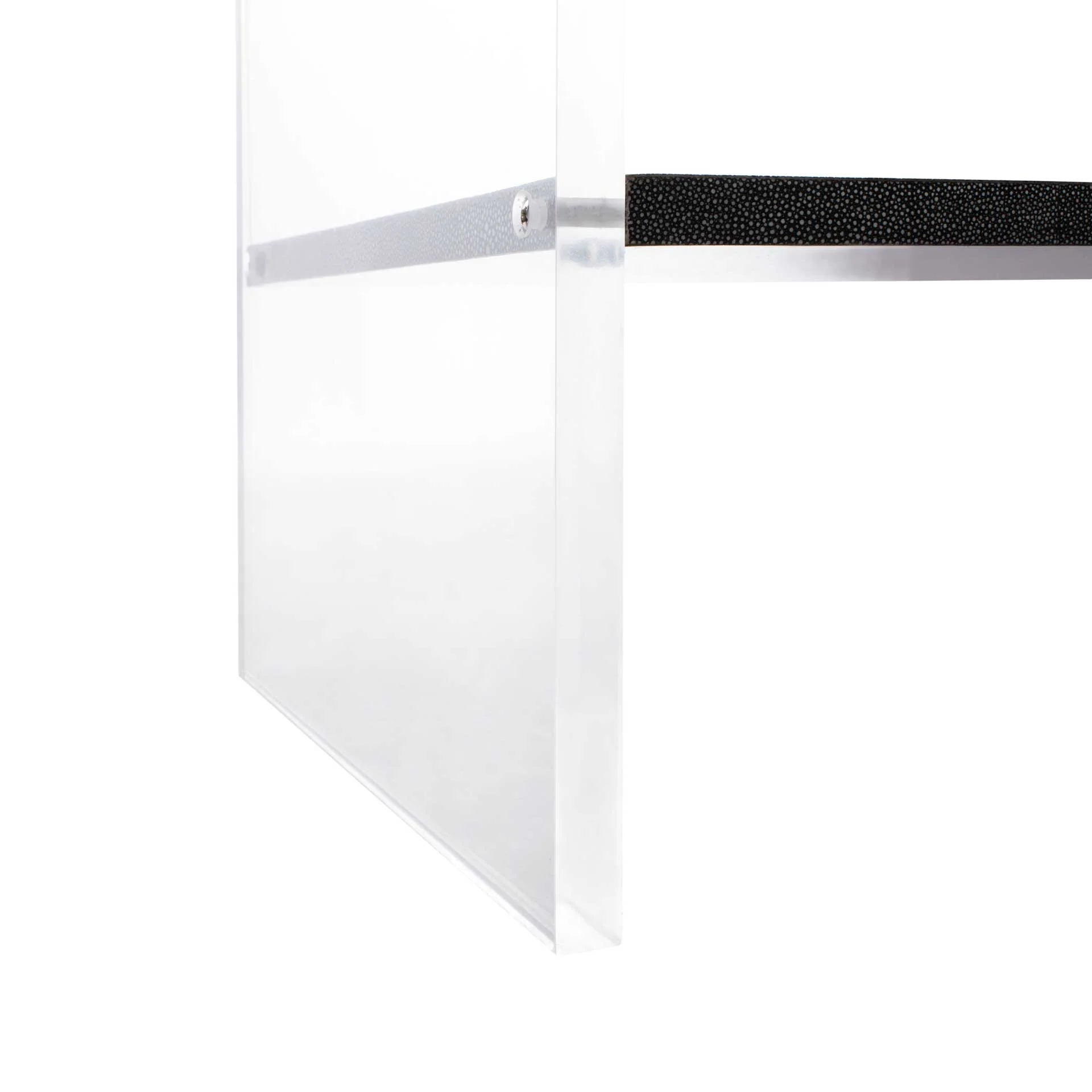 Kyler 1 Drawer Acrylic Nightstand Black - Image 7