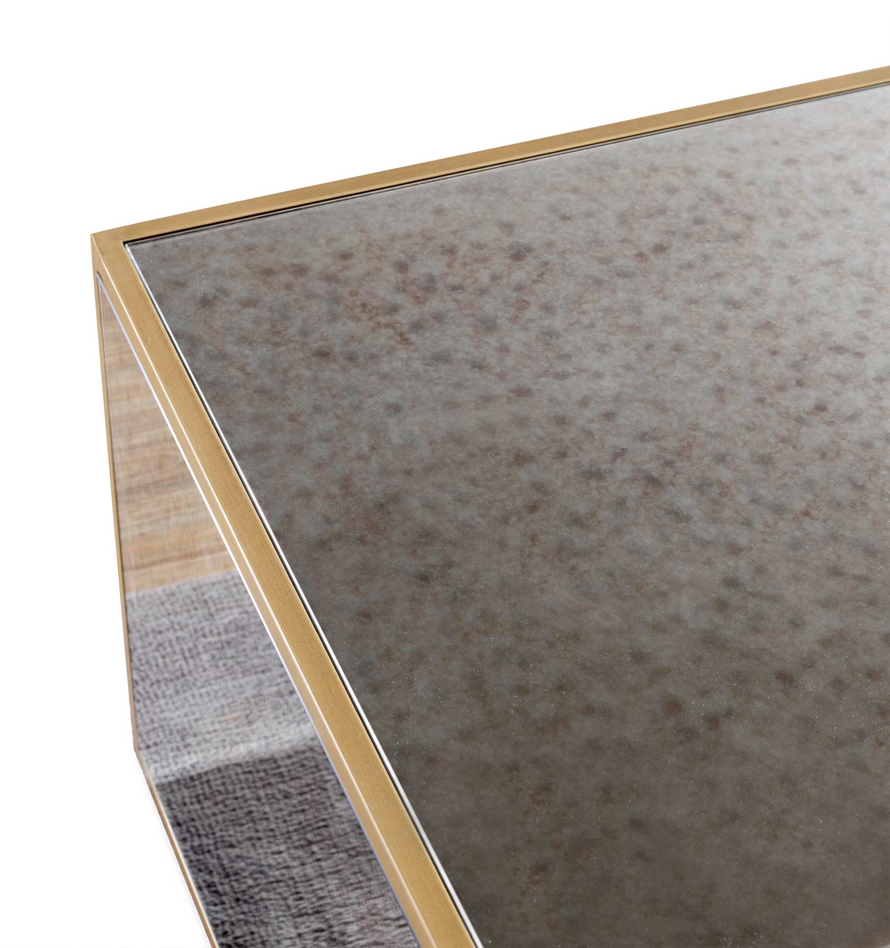Lacey Mirrored Coffee Table Antique Mirror - Image 7