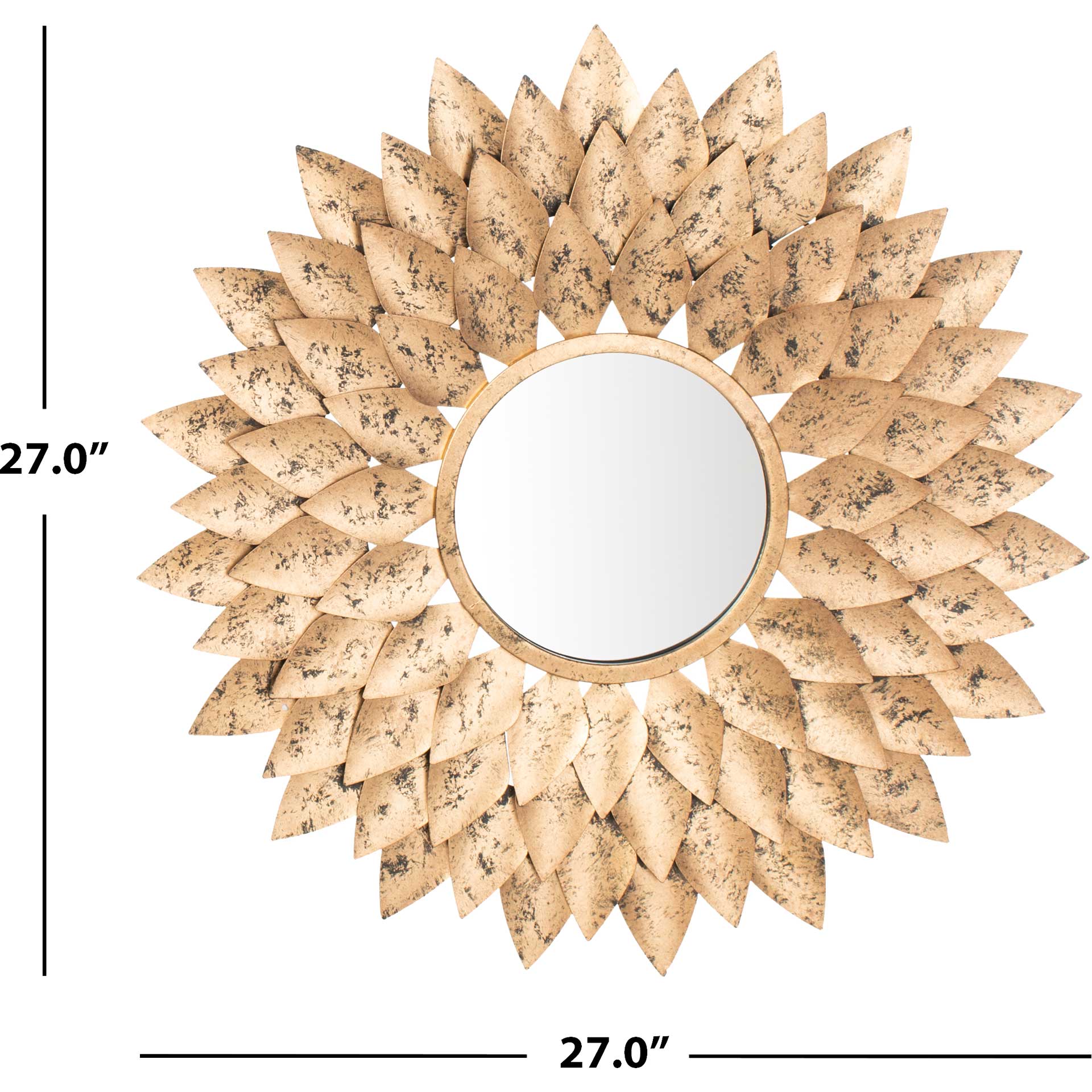Lachlan Sunburst Mirror Gold - Image 3