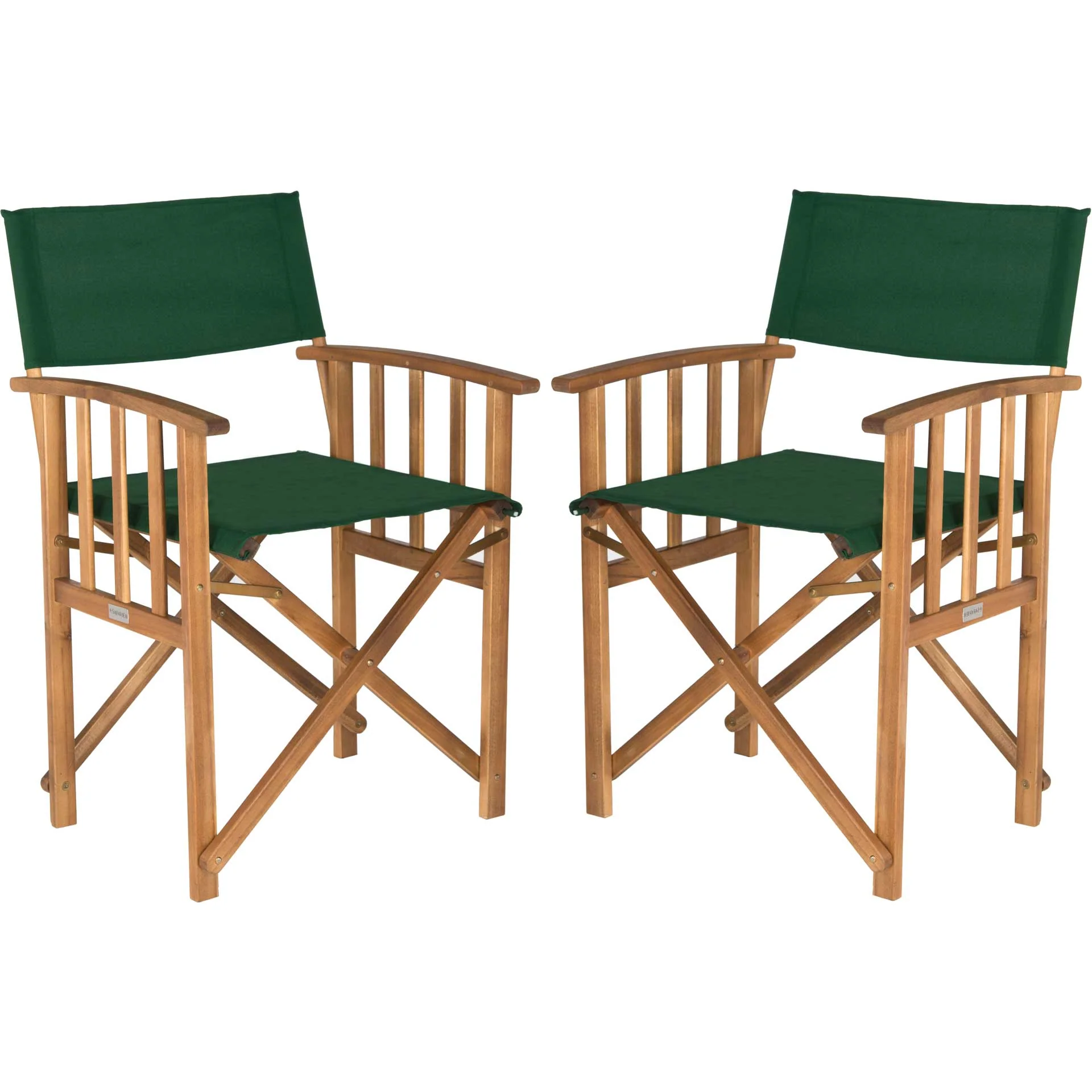 Lachlyn Director Chair Teak/Green (Set of 2) - Image 2