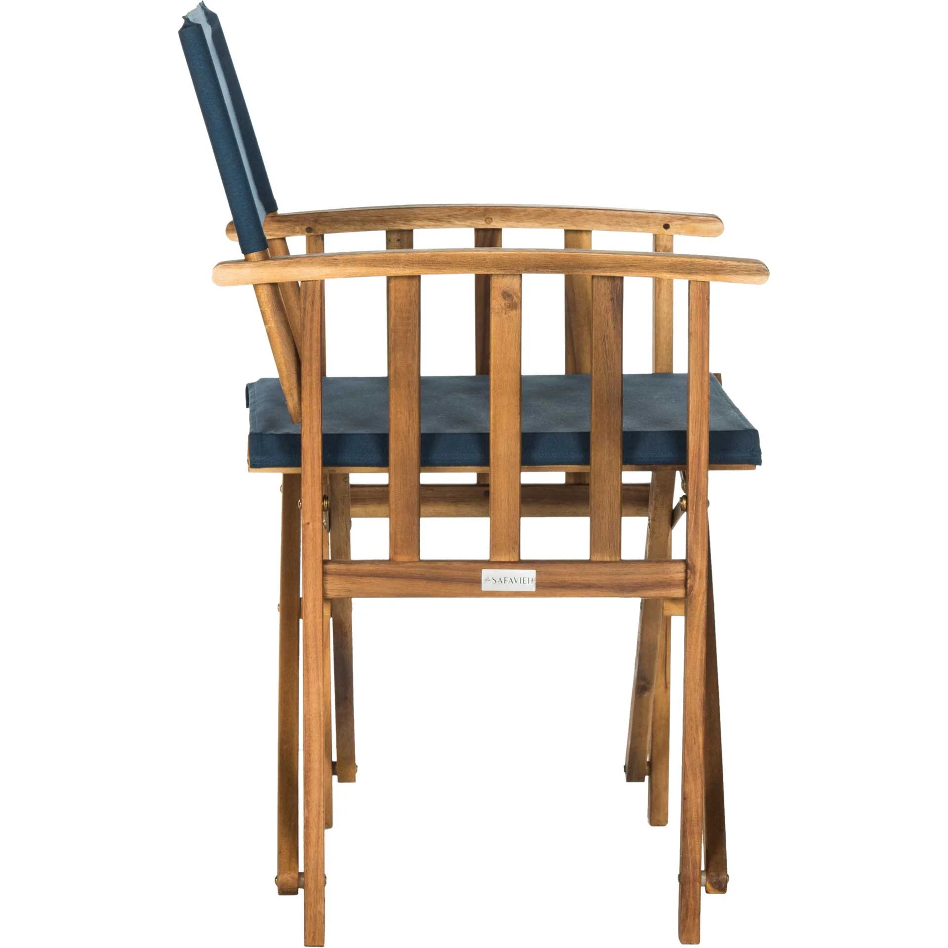 Lachlyn Director Chair Teak/Navy (Set of 2) - Image 4