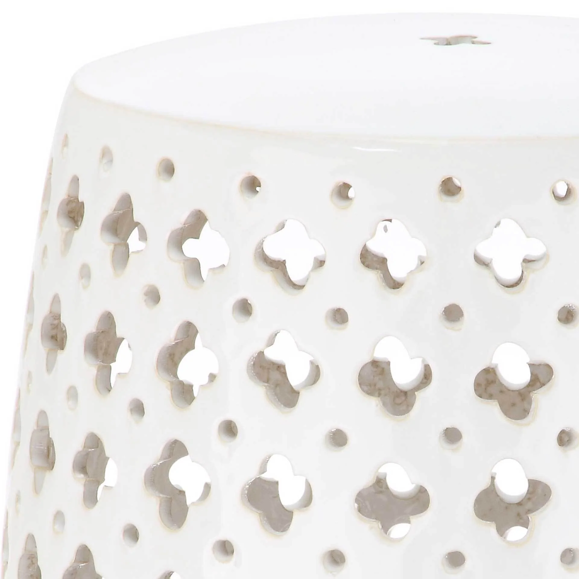 Laila Garden Stool Creme - Image 2