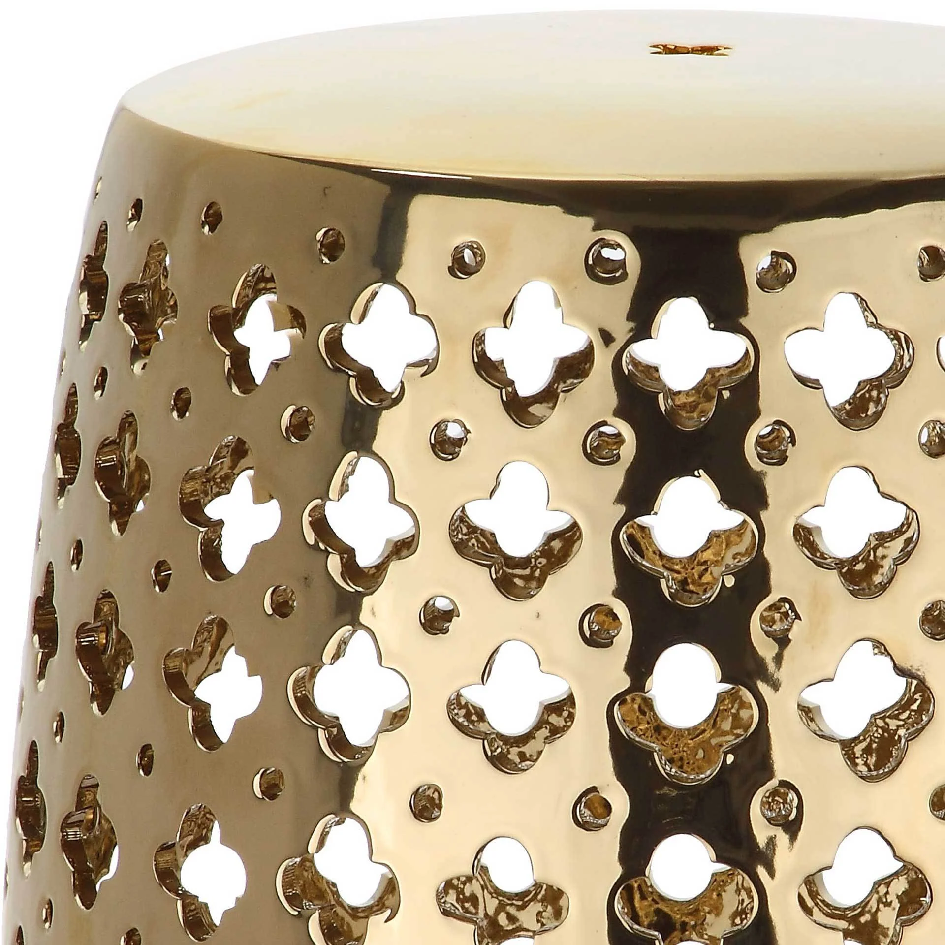 Laila Garden Stool Gold - Image 2