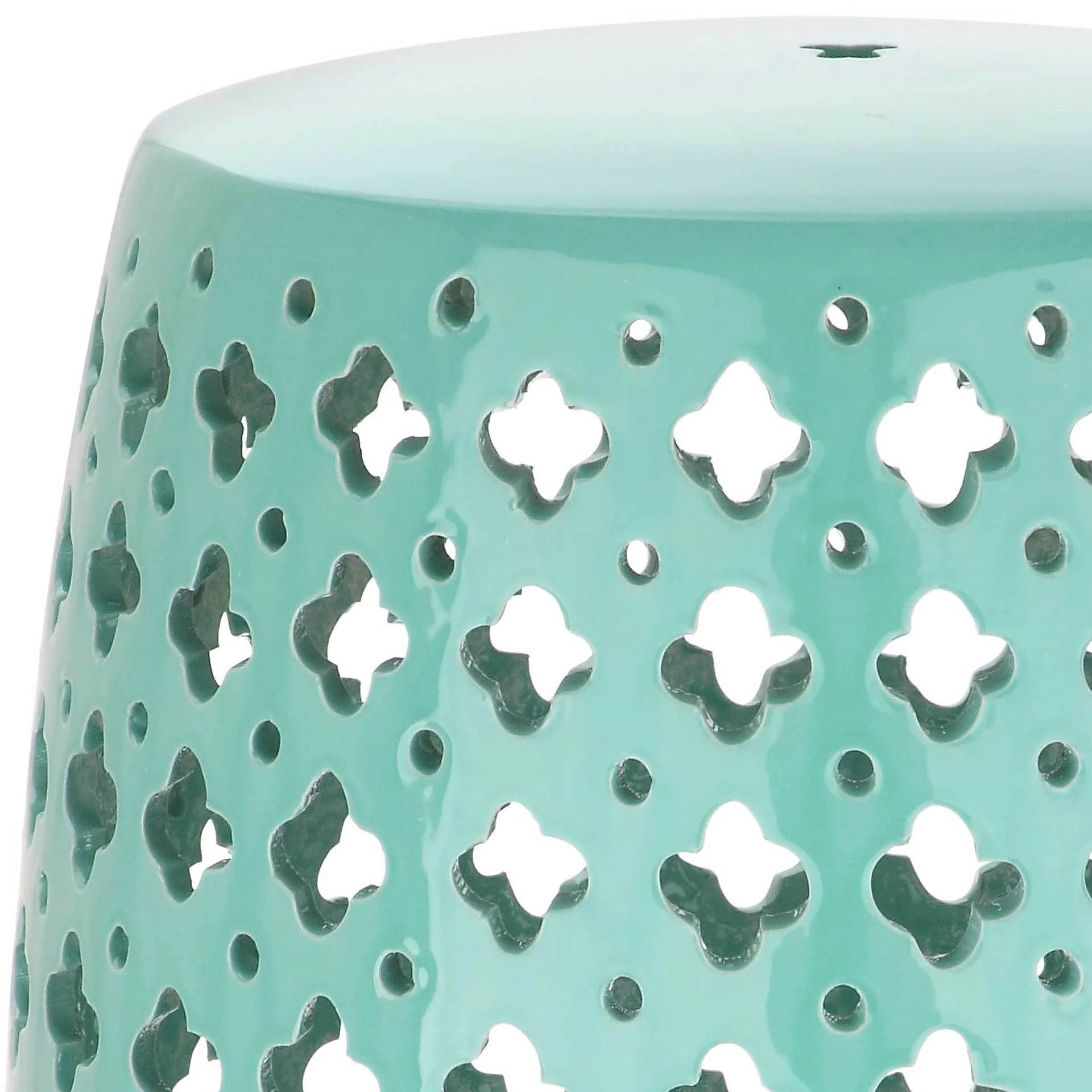 Laila Garden Stool Light Blue - Image 2