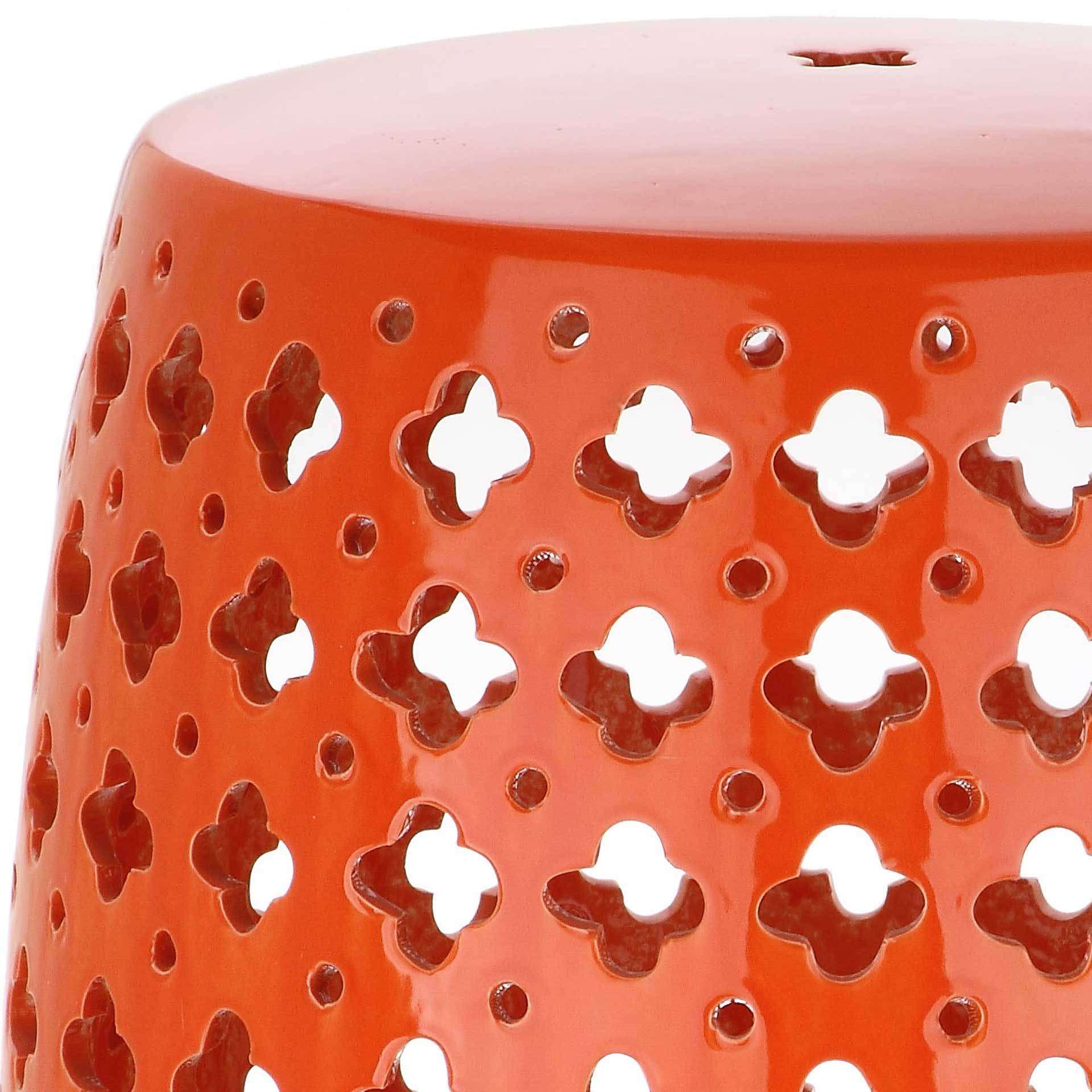 Laila Garden Stool Orange - Image 2