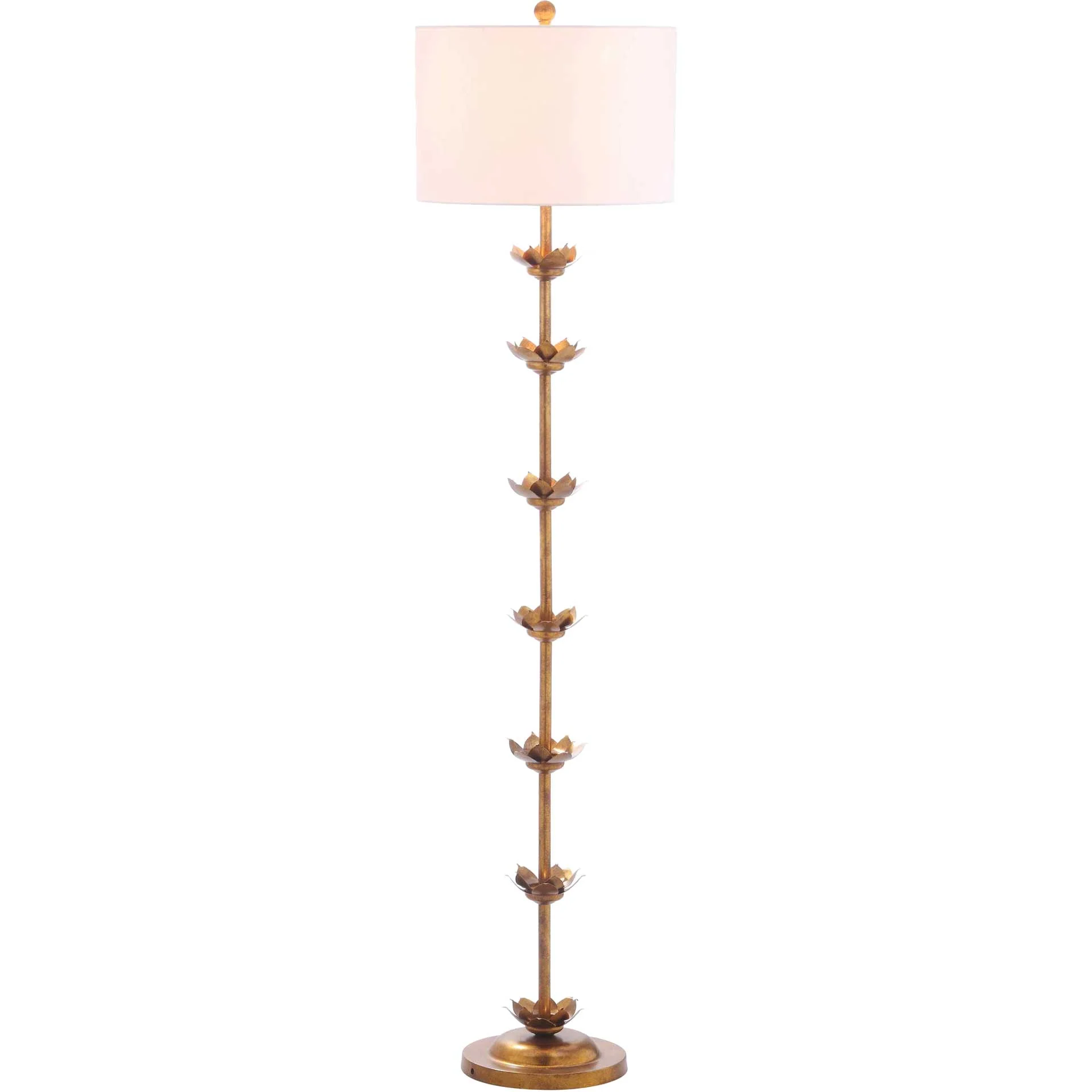 Lainey Leaf Floor Lamp Antique Gold - Image 2