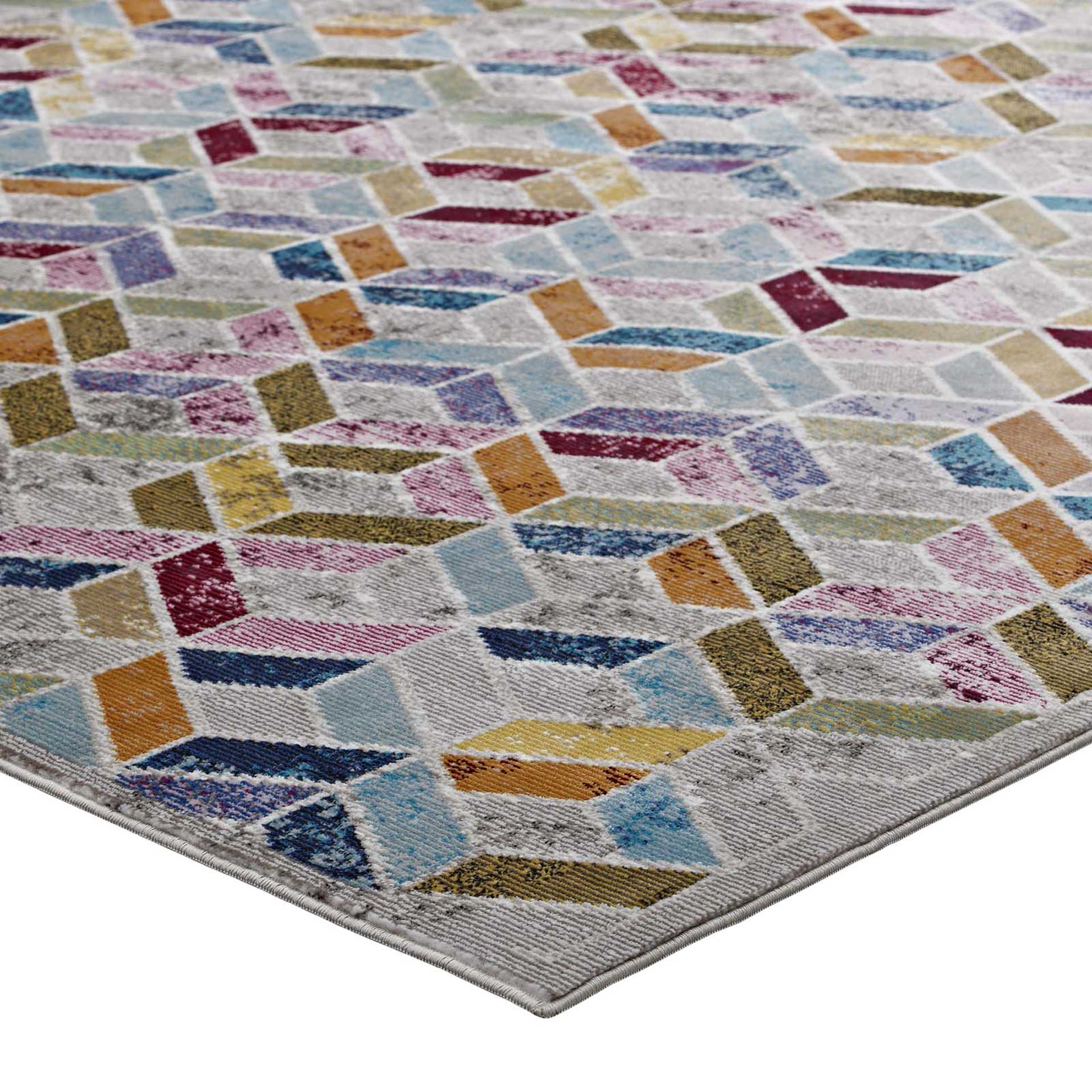 Lakeville Geometric Area Rug Multicolored - Image 3