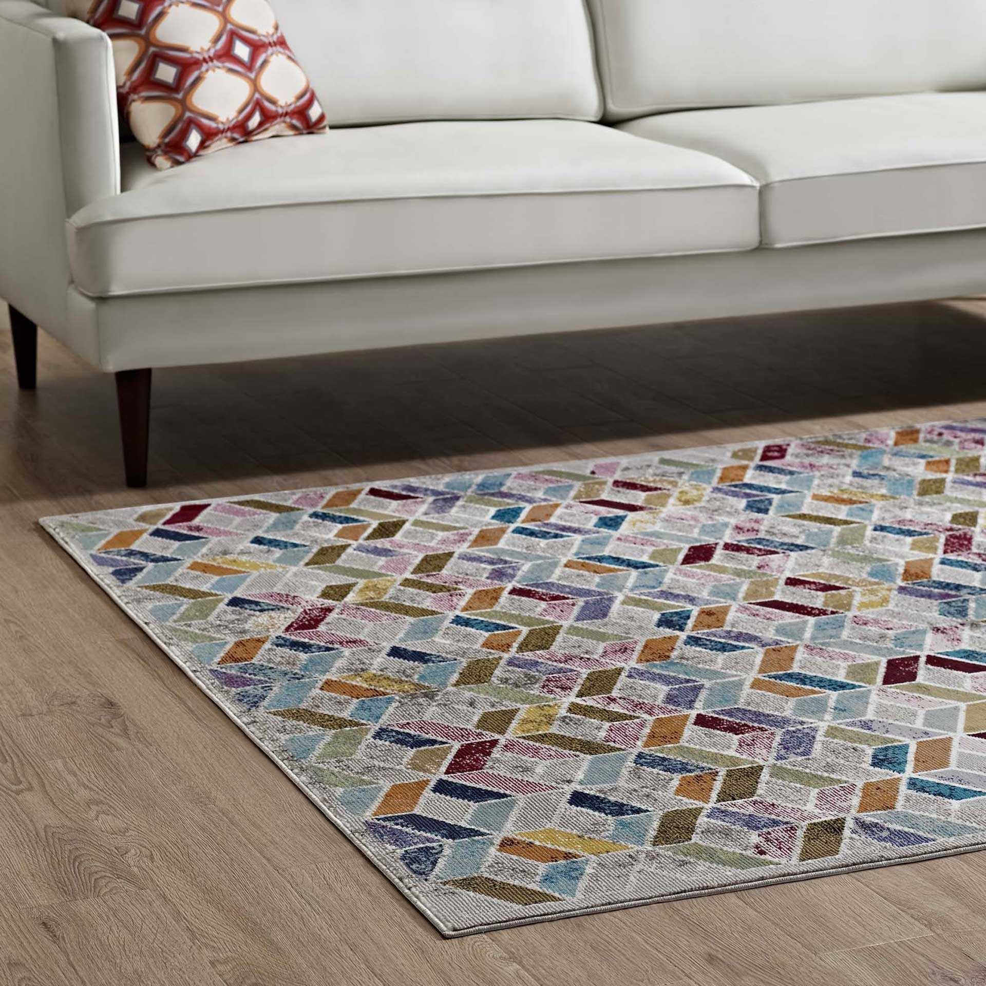 Lakeville Geometric Area Rug Multicolored - Image 5