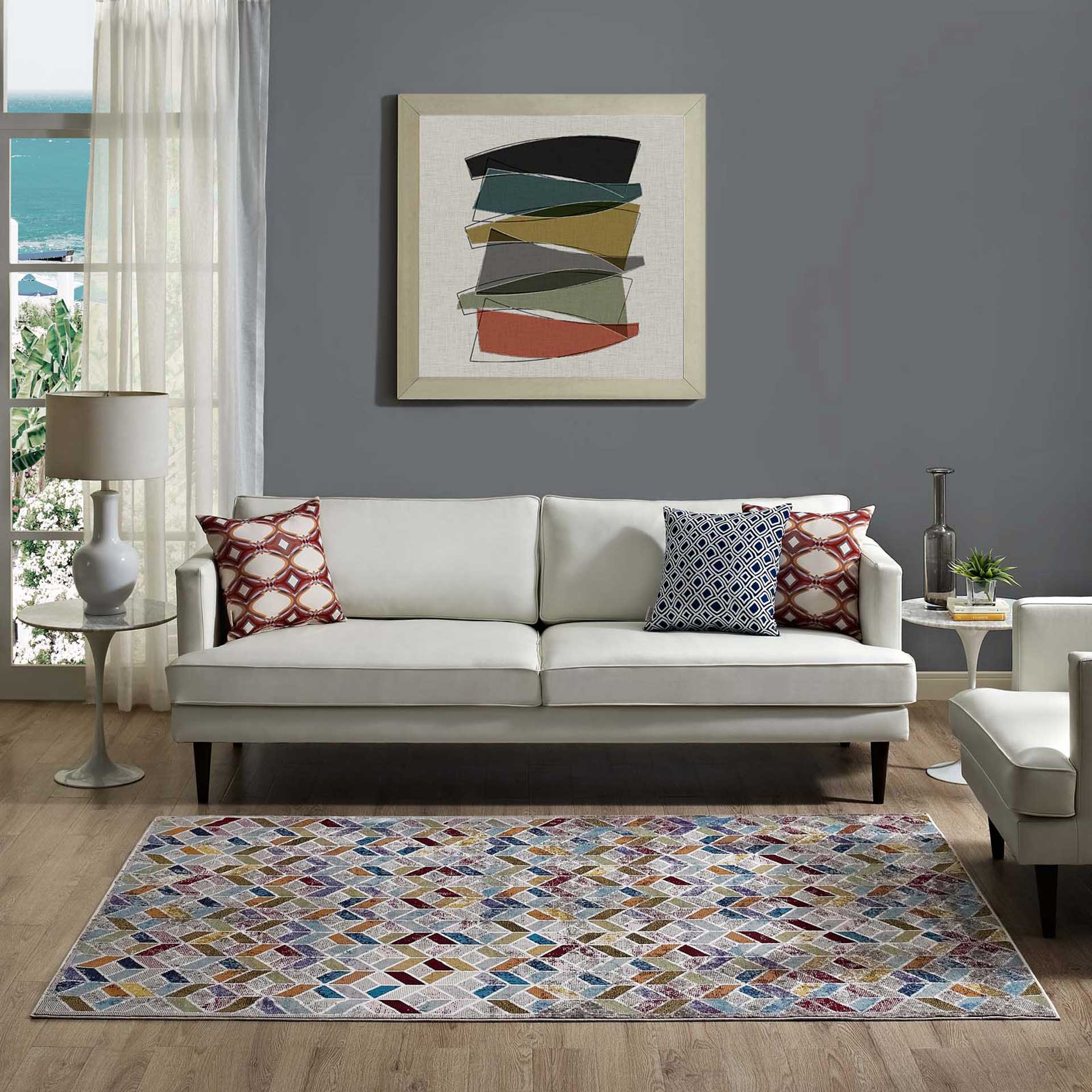 Lakeville Geometric Area Rug Multicolored - Image 6