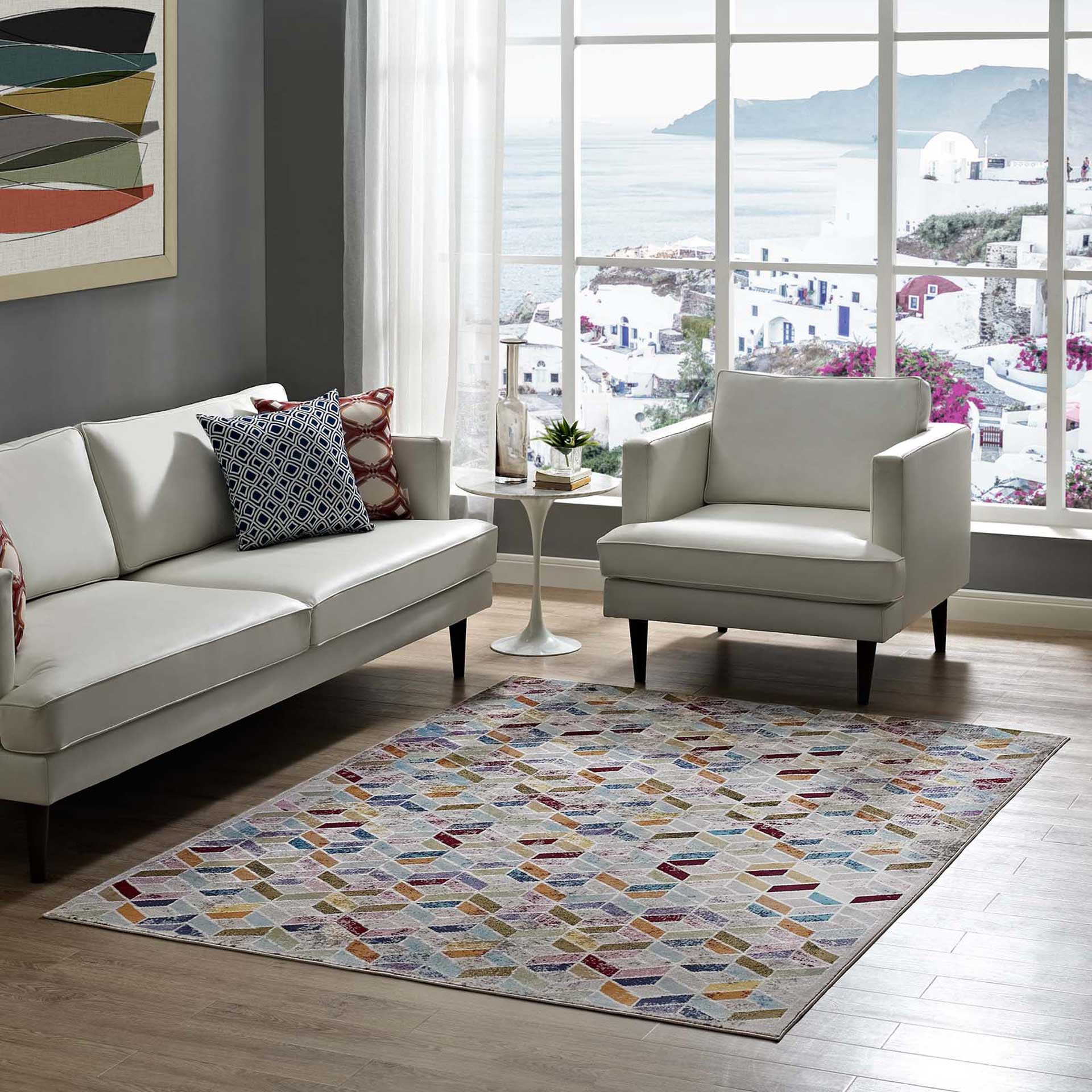 Lakeville Geometric Area Rug Multicolored - Image 7