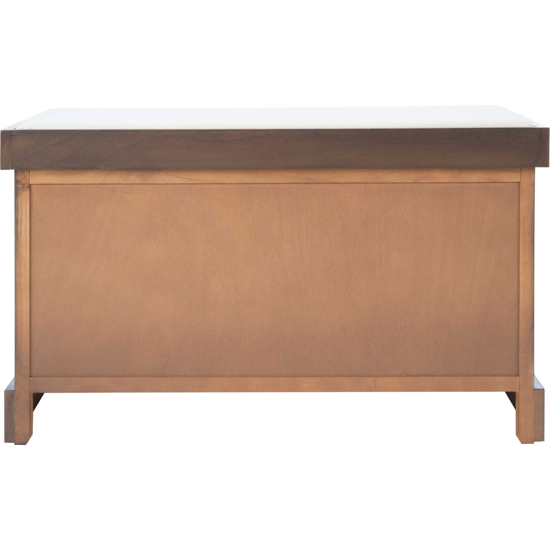 Lali 2 Drawer/Cushion Storage Bench Brown - Image 4