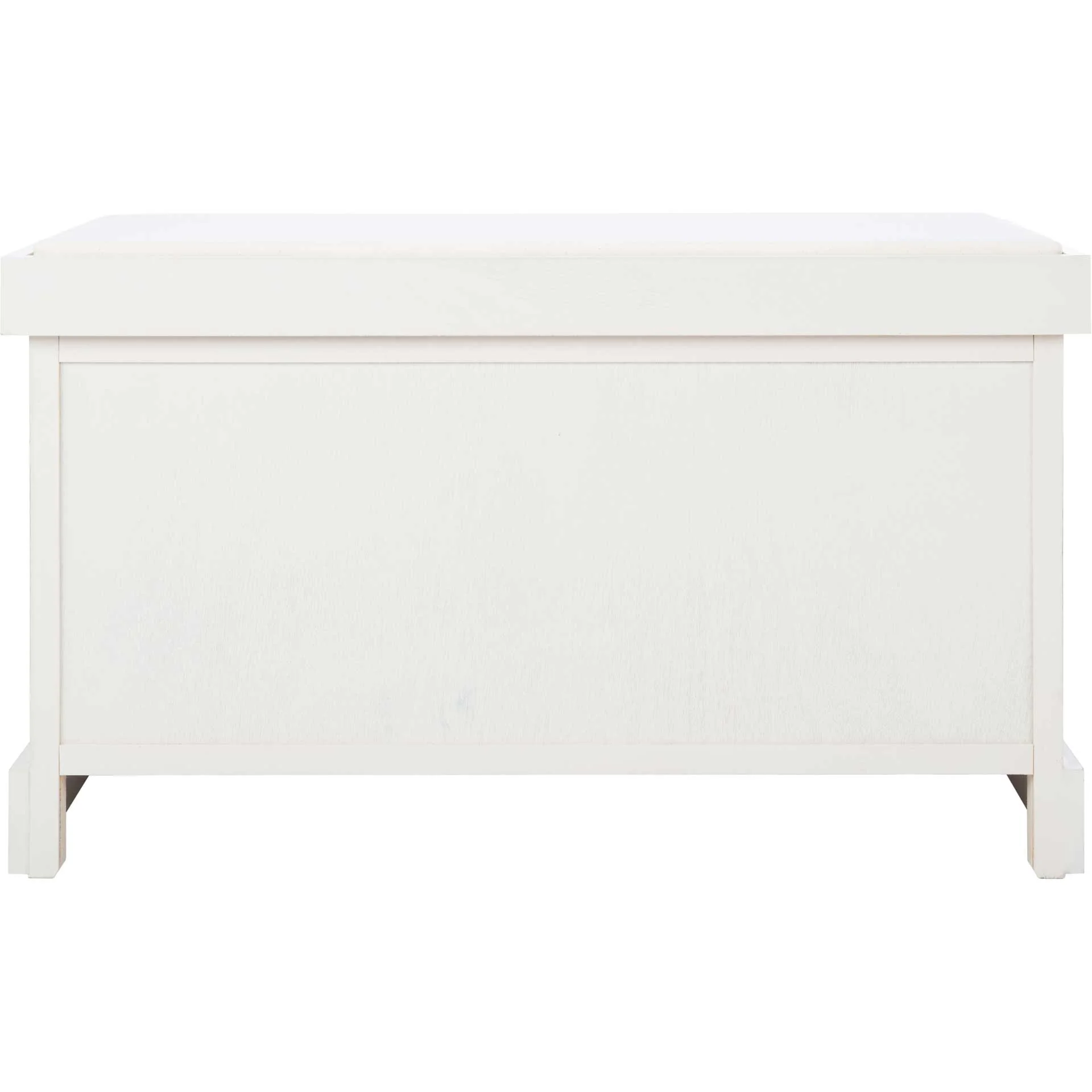 Lali 2 Drawer/Cushion Storage Bench Distressed White - Image 4