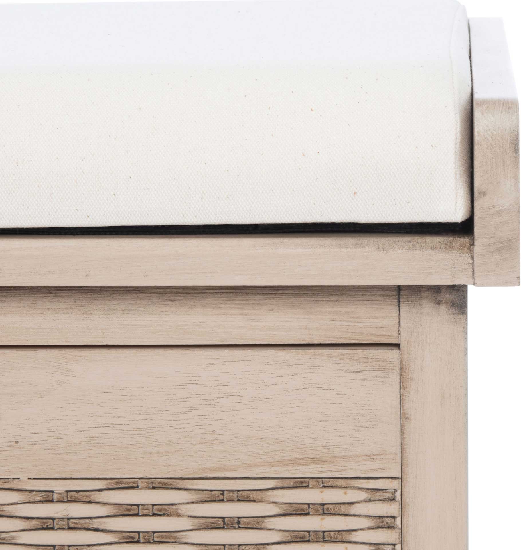 Lali 2 Drawer/Cushion Storage Bench Sand - Image 5