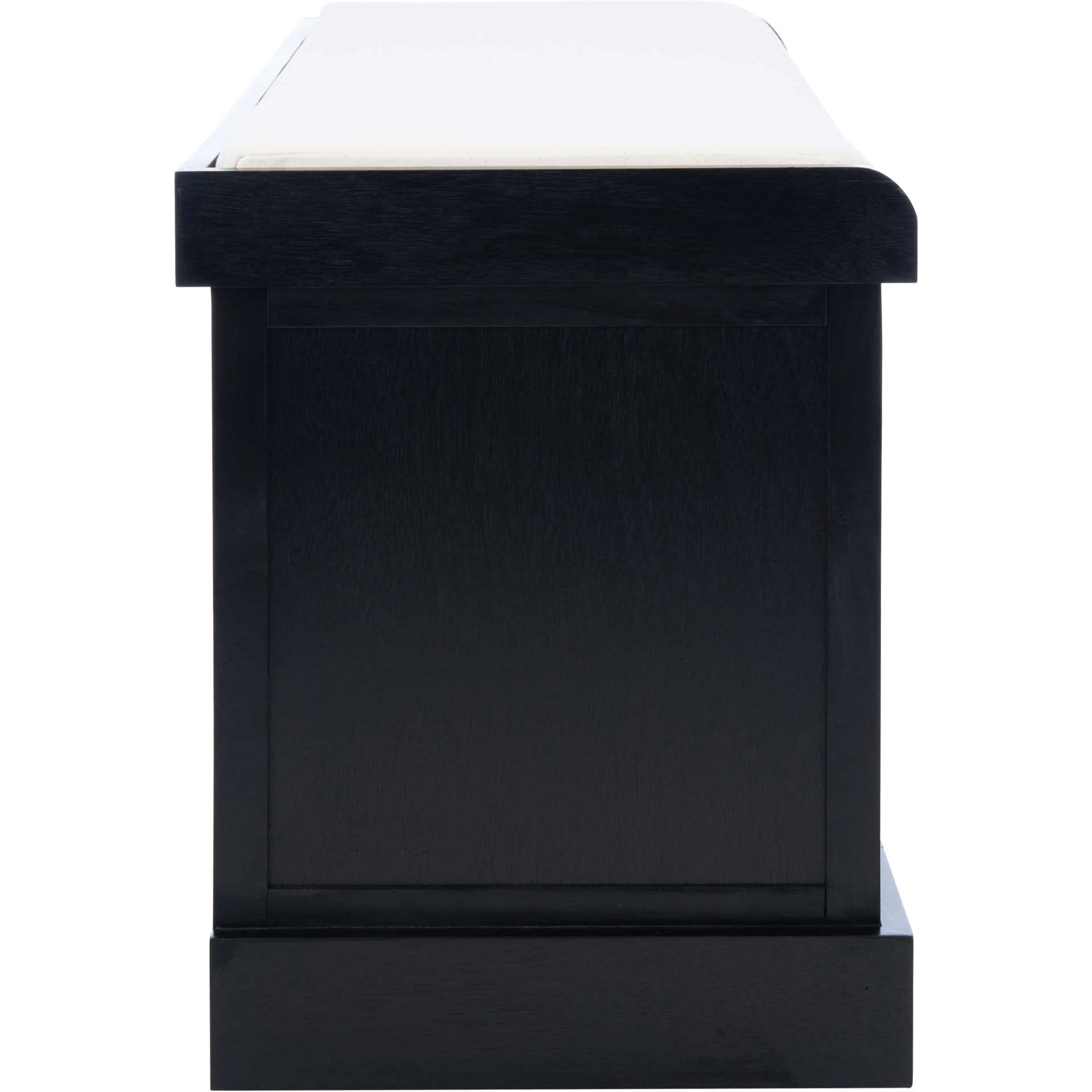 Lali 3 Drawer/Cushion Storage Bench Black - Image 3