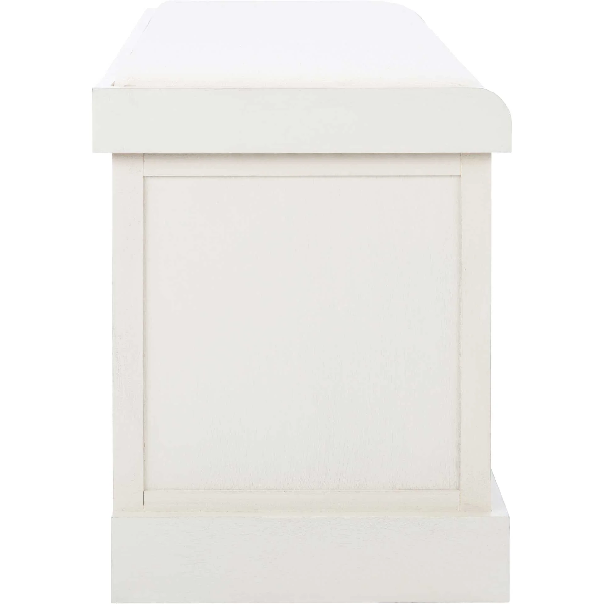 Lali 3 Drawer/Cushion Storage Bench Distressed White - Image 3
