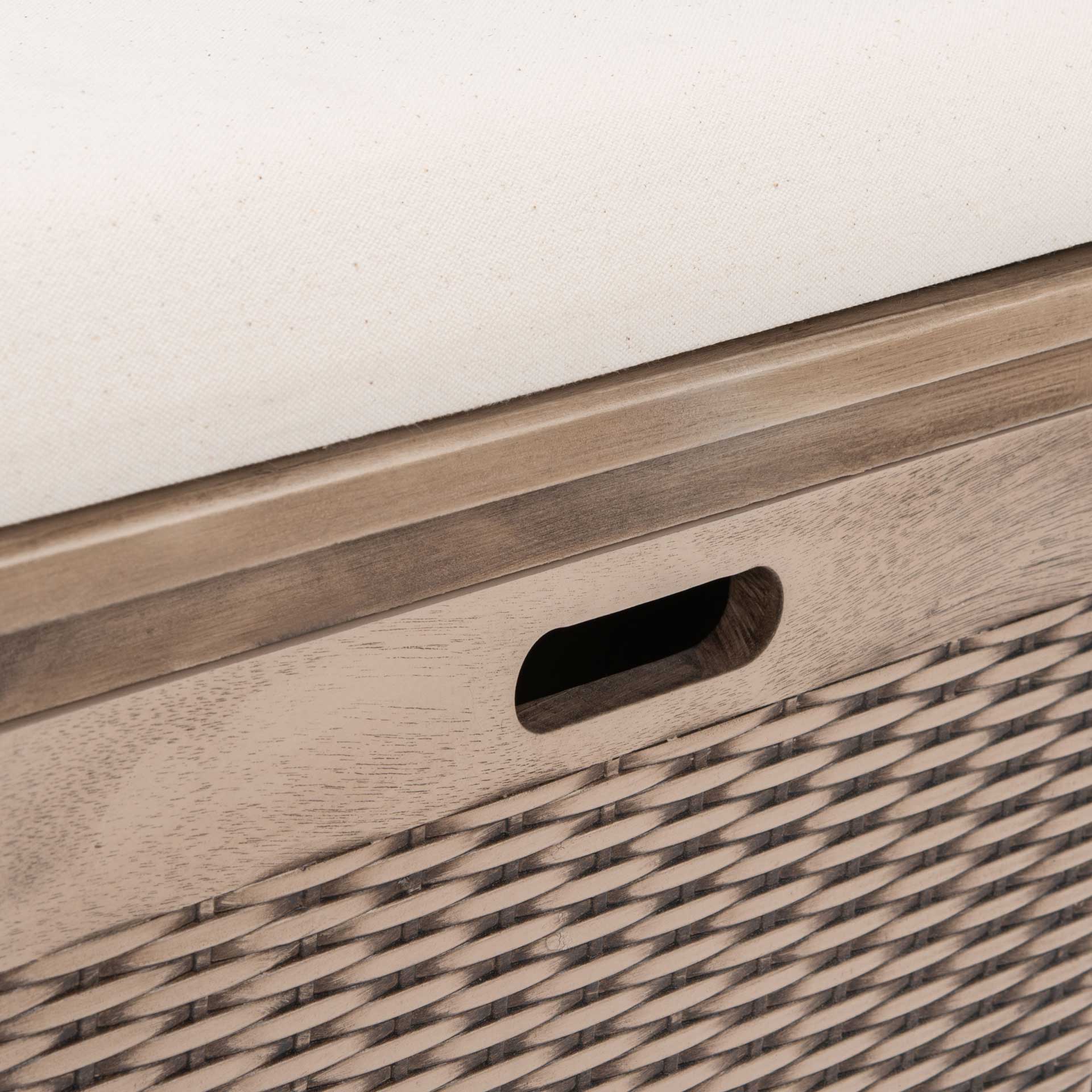 Lali 3 Drawer/Cushion Storage Bench Sand - Image 7