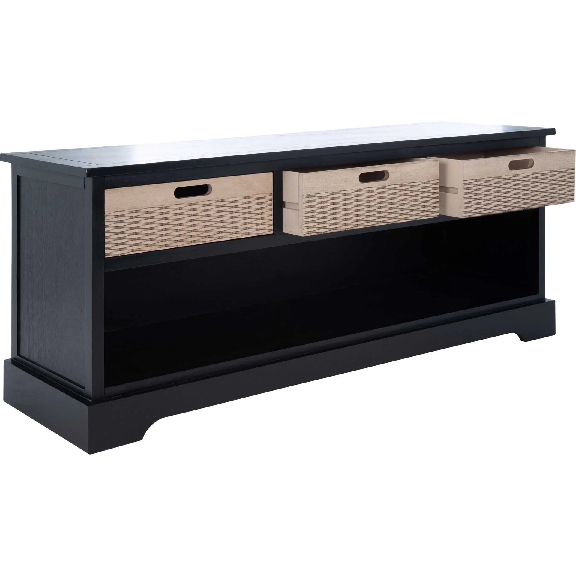 Lali 3 Drawer Storage Bench Black - Image 2