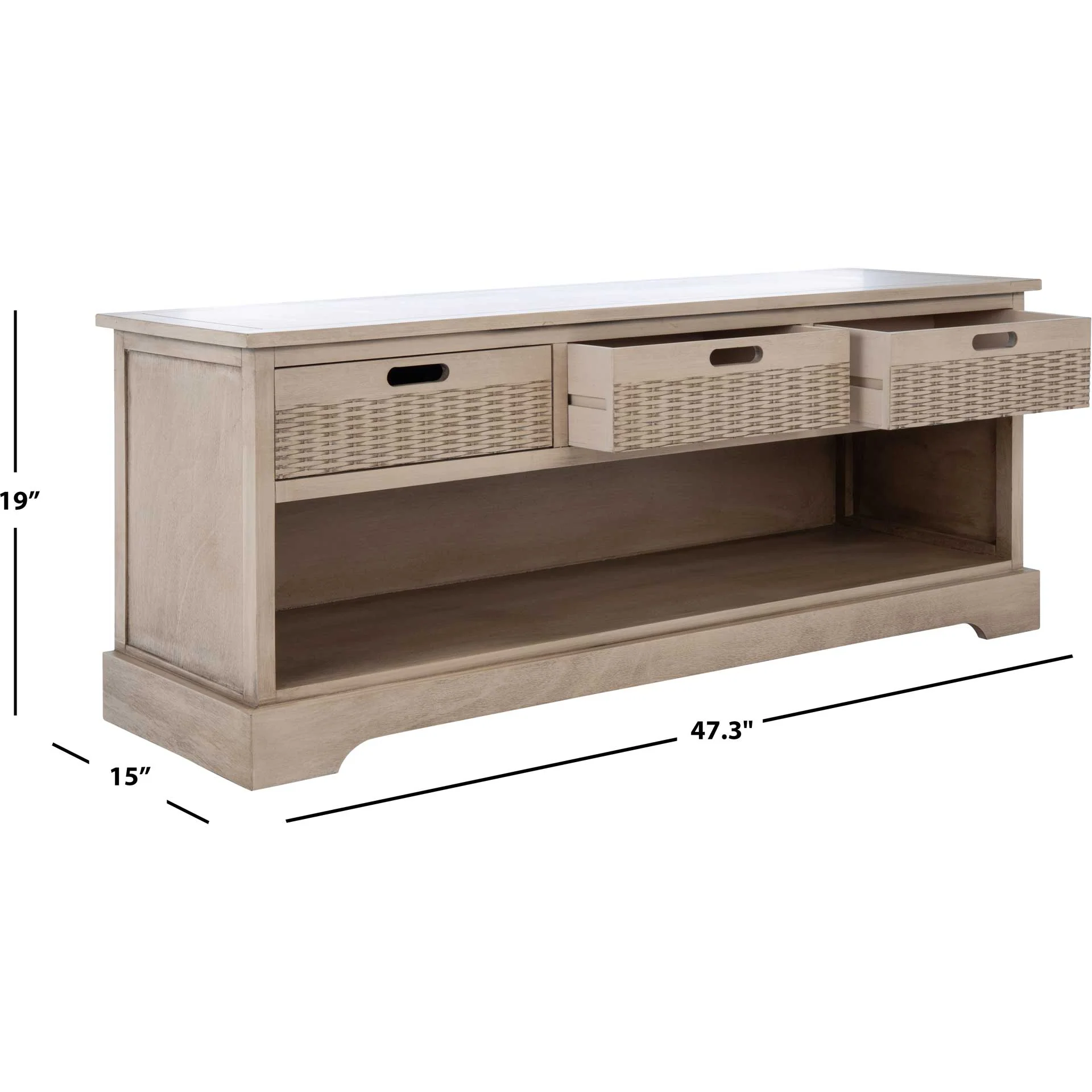 Lali 3 Drawer Storage Bench Sand - Image 10