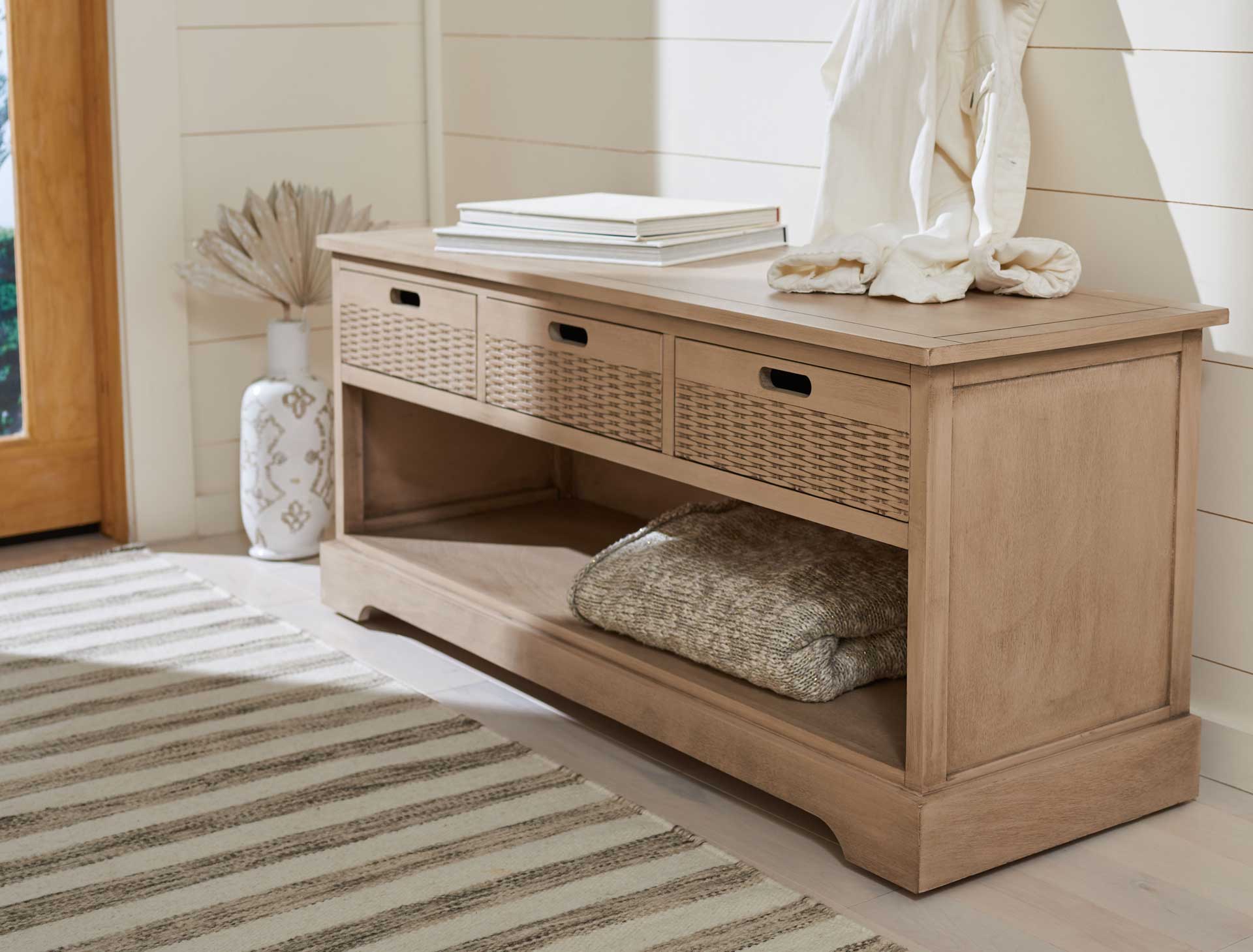 Lali 3 Drawer Storage Bench Sand - Image 9