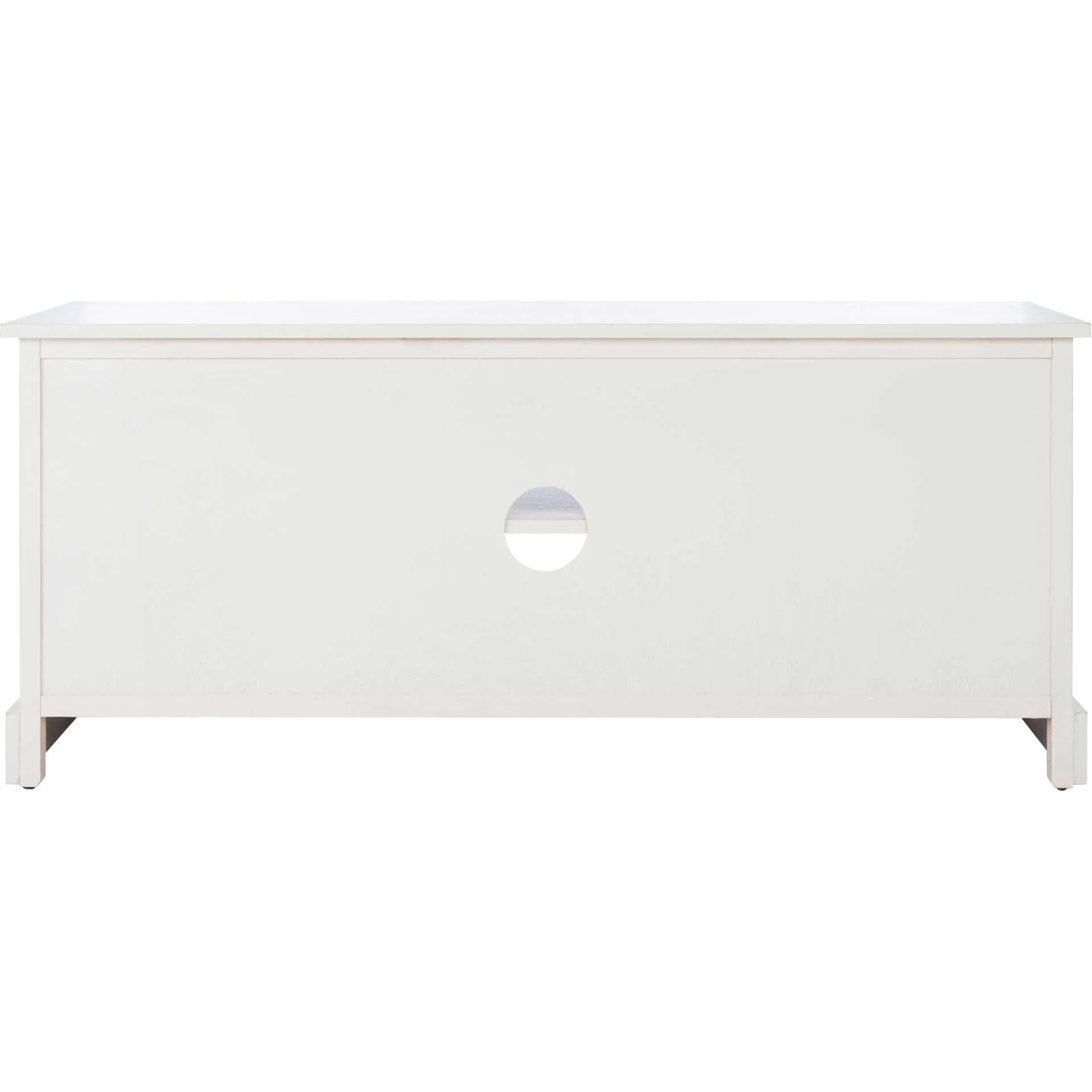 Lali 4 Drawer Media Stand Distressed White - Image 4