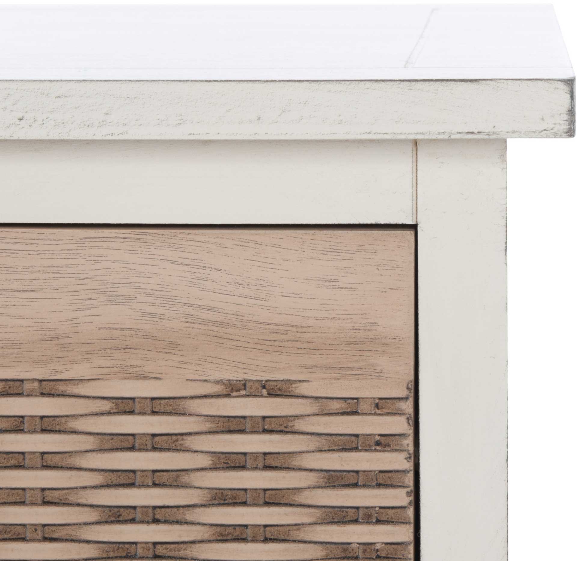 Lali 4 Drawer Media Stand Distressed White - Image 5