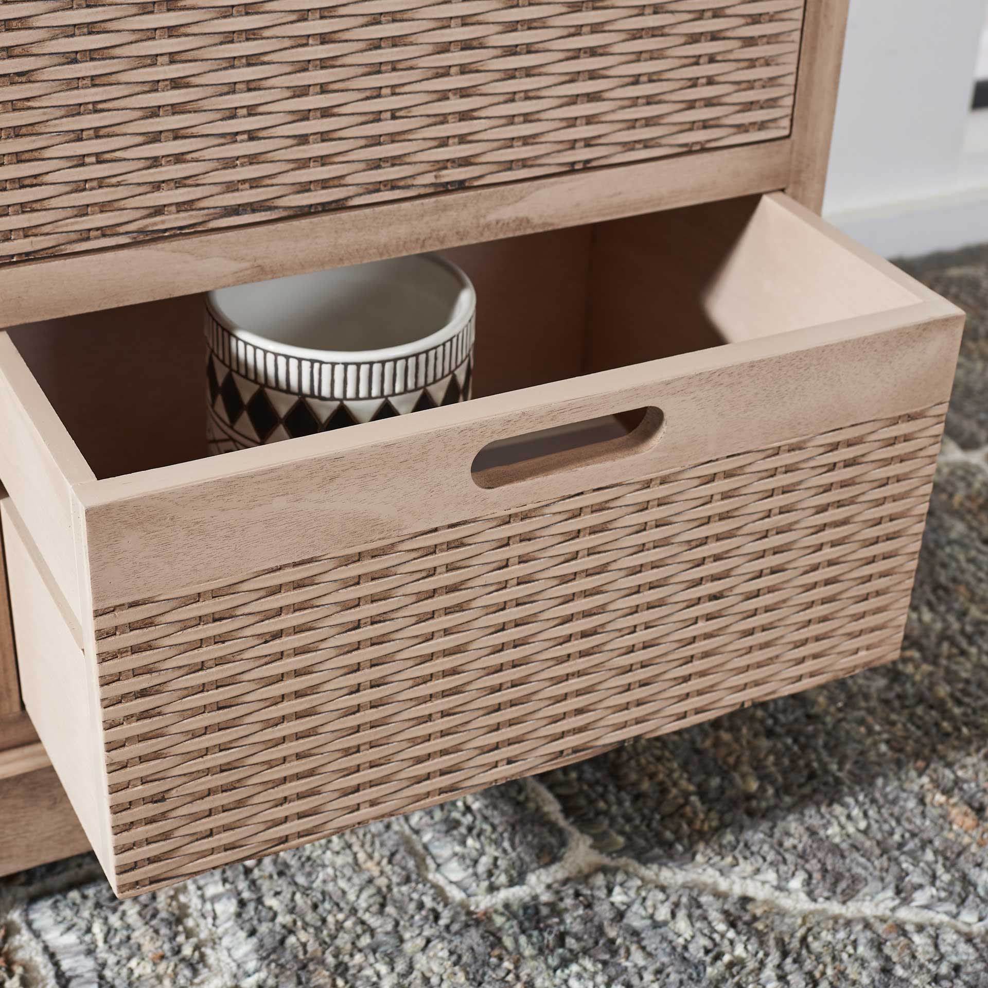 Lali 4 Drawer Media Stand Sand - Image 7
