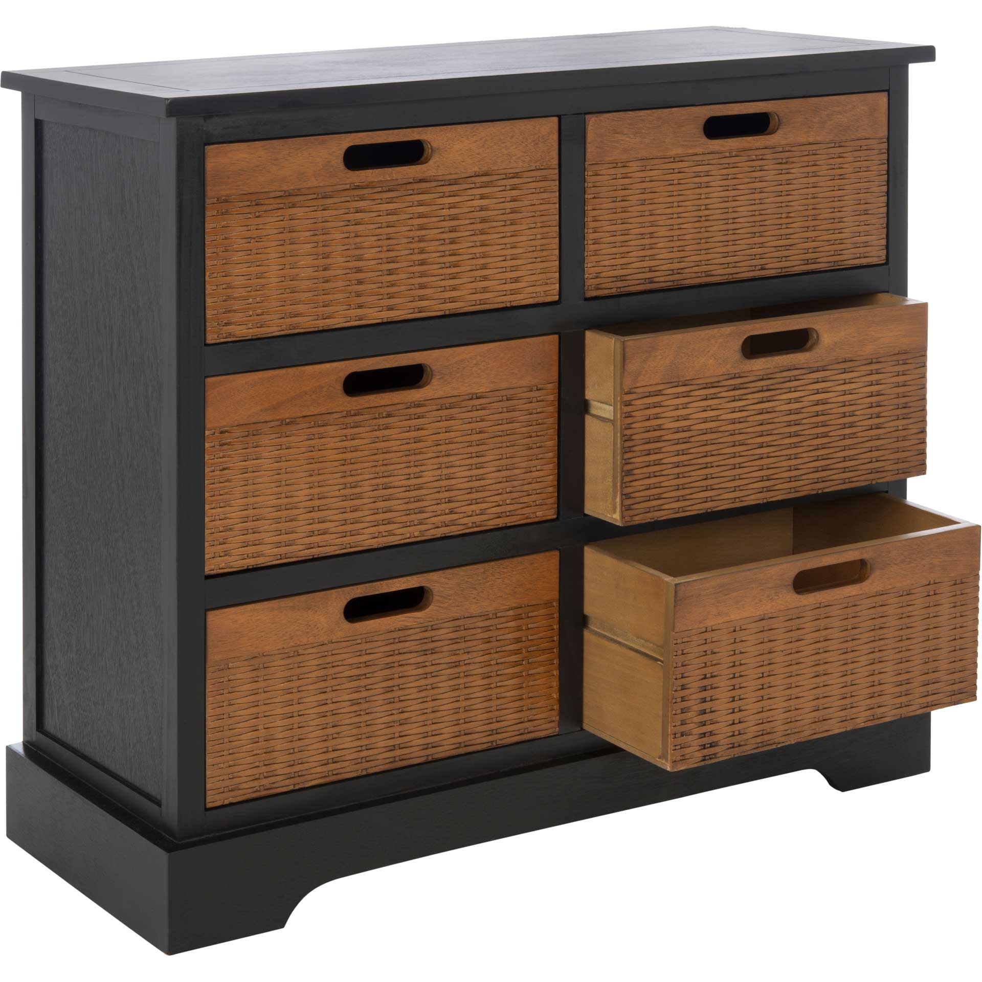 Lali 6 Drawer Storage Unit Black - Image 2