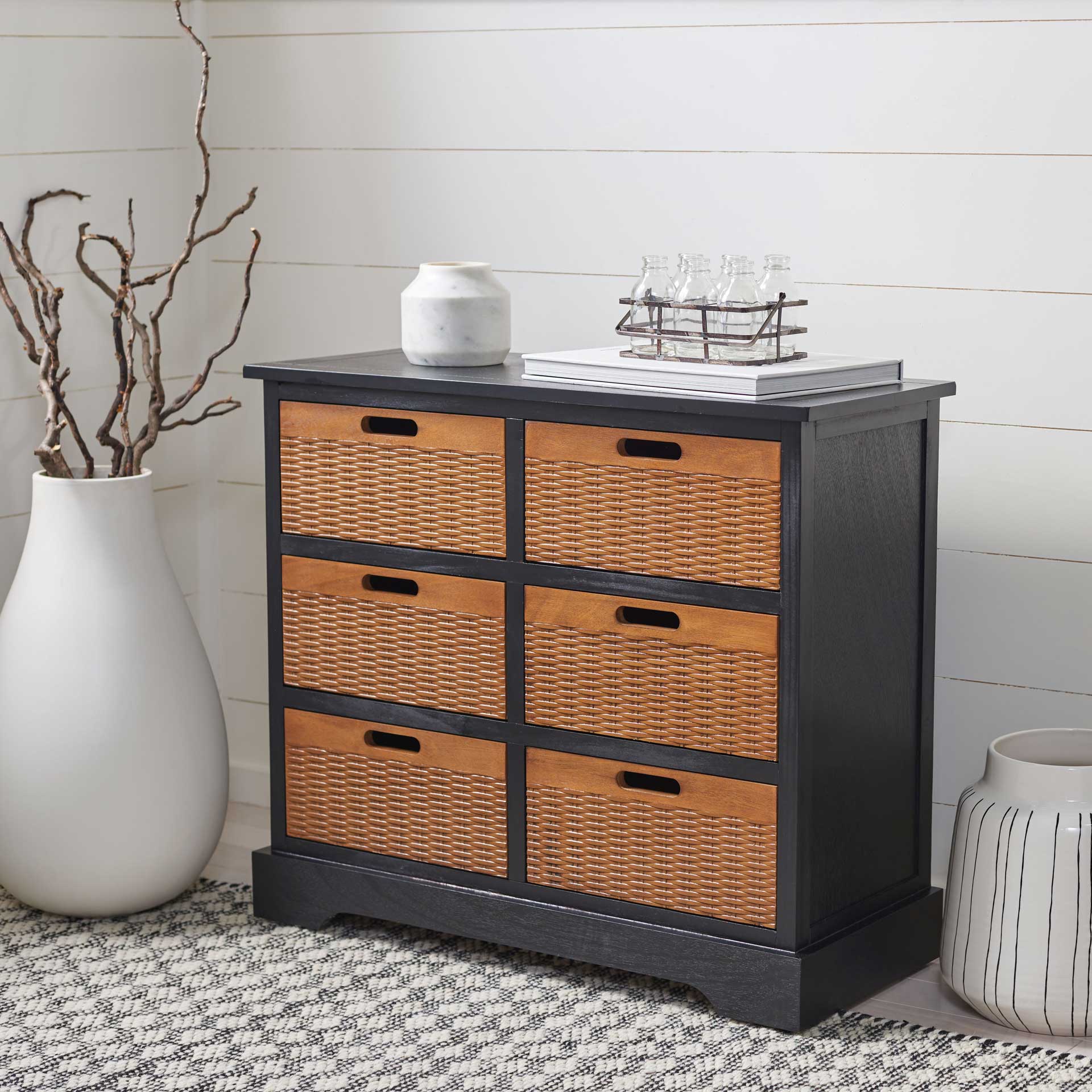 Lali 6 Drawer Storage Unit Black - Image 9