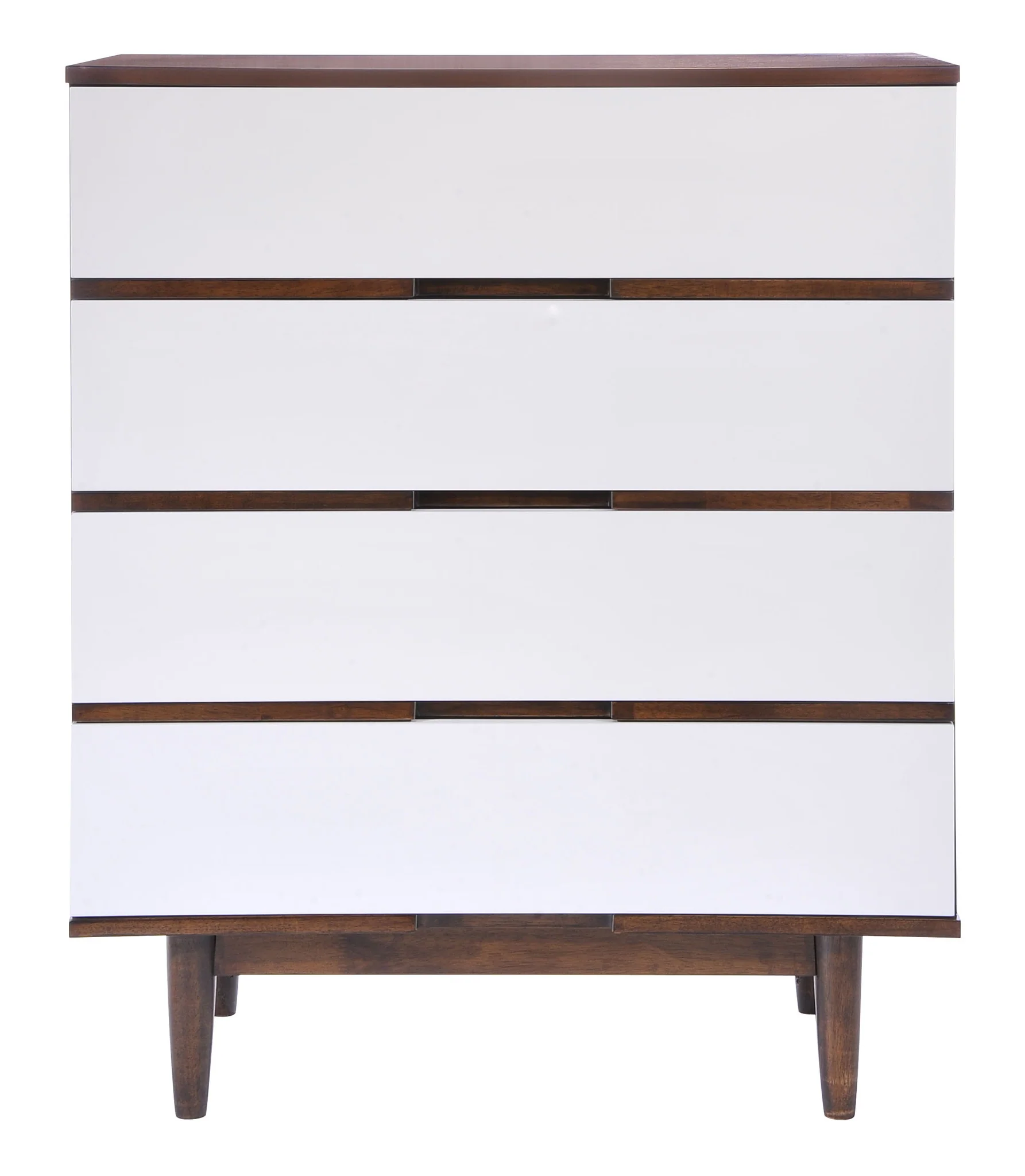 Lan High Chest Walnut & White - Image 2