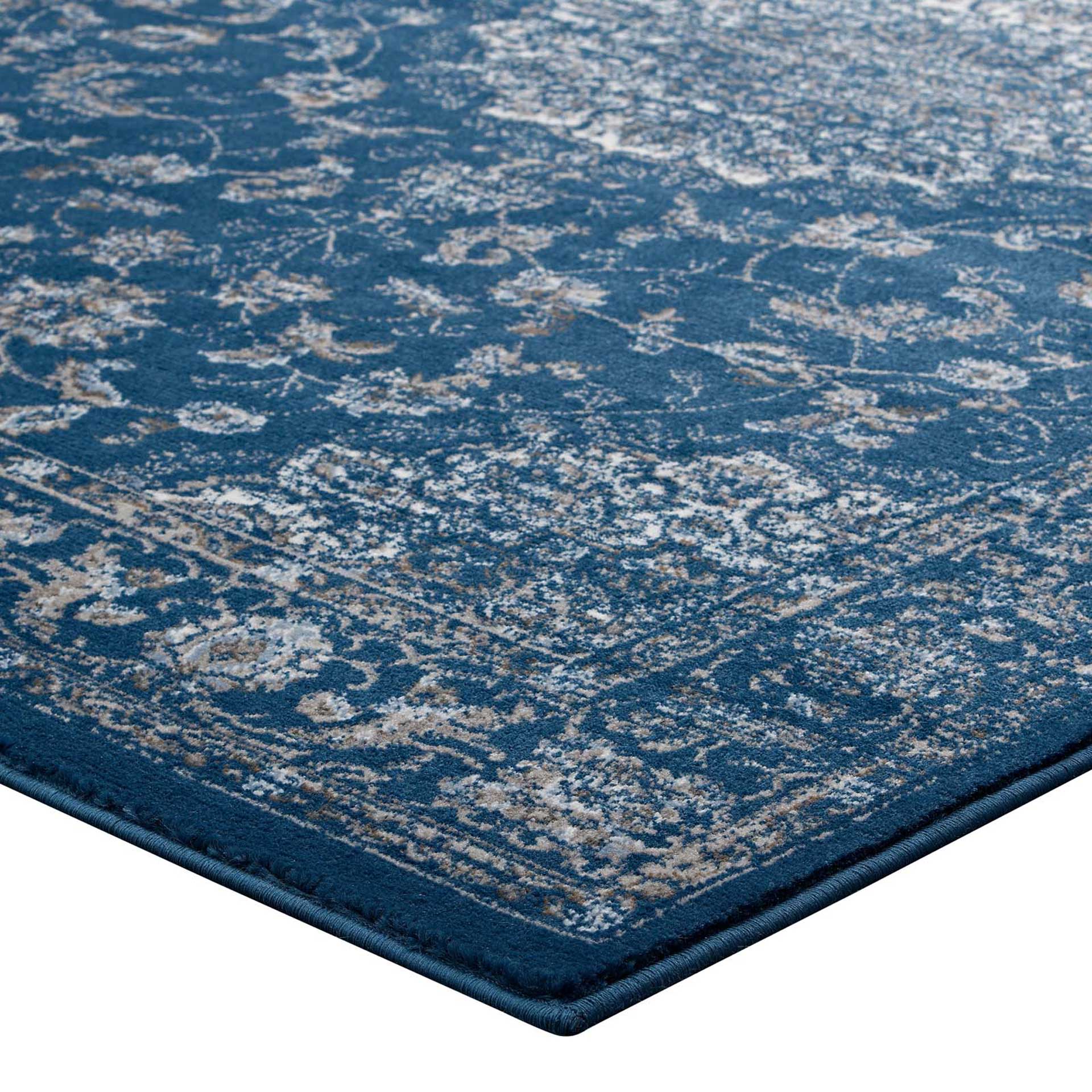 Lancaster Area Rug Moroccan Blue/Beige/Ivory - Image 3