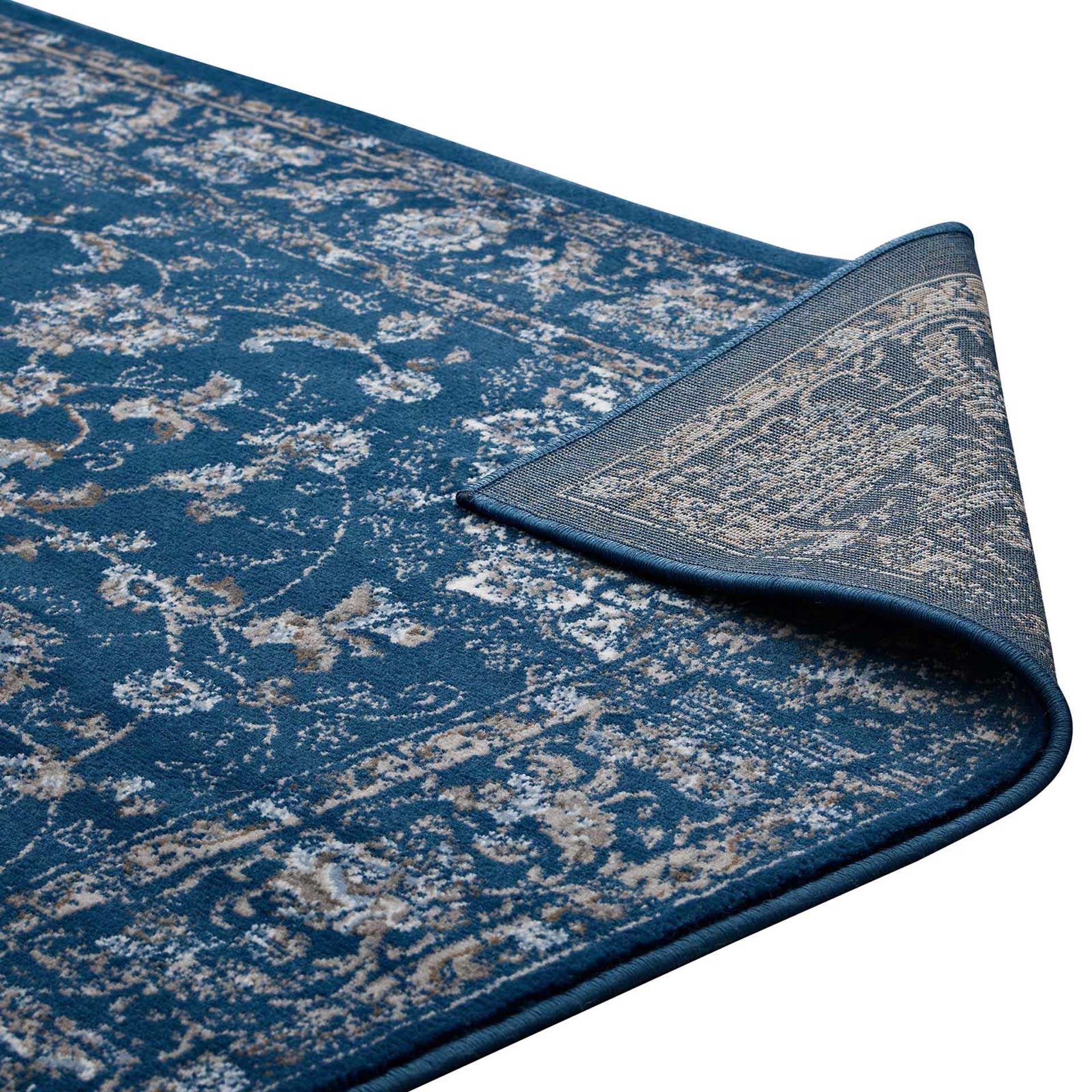 Lancaster Area Rug Moroccan Blue/Beige/Ivory - Image 4