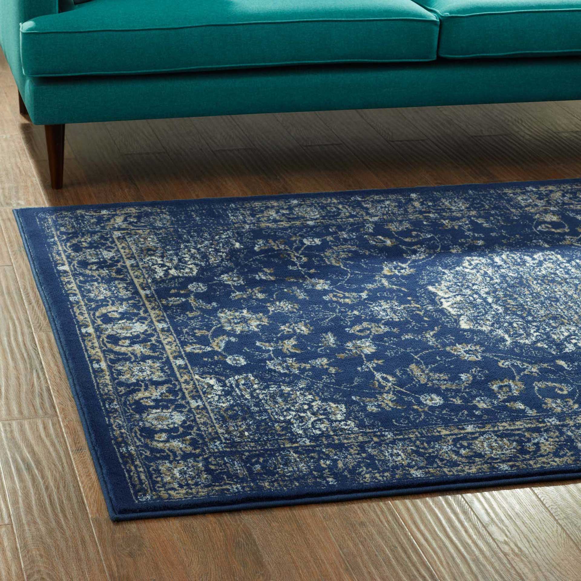 Lancaster Area Rug Moroccan Blue/Beige/Ivory - Image 5