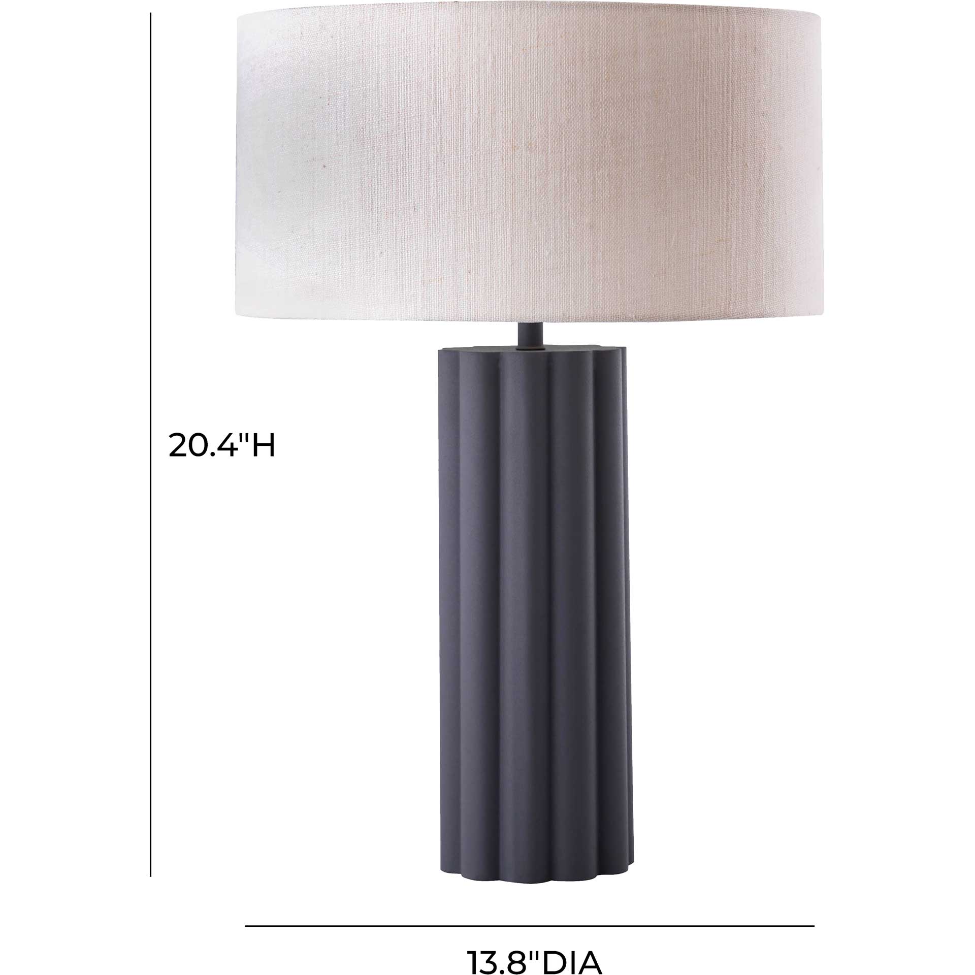 Lance Table Lamp Gray/White - Image 6