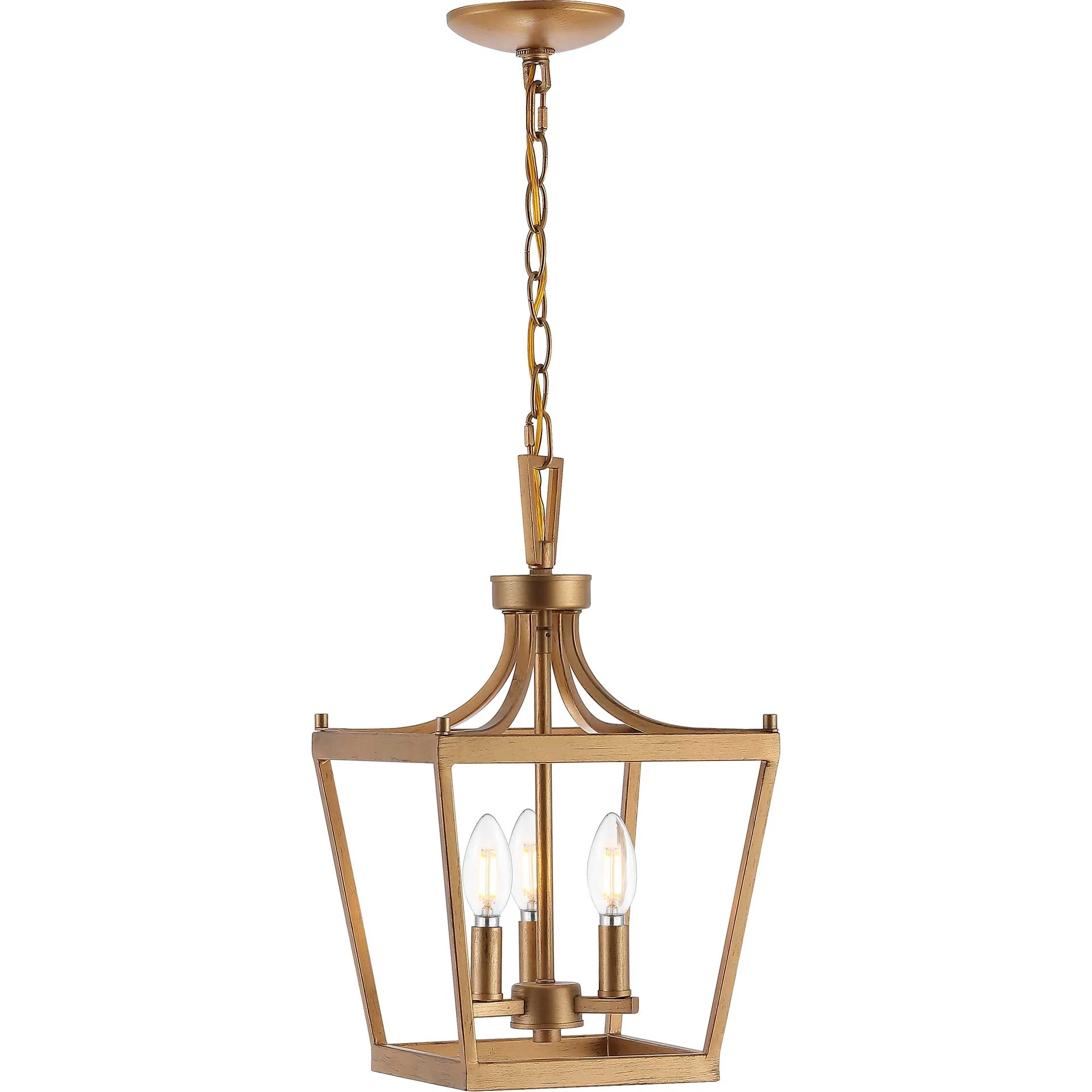Landen 3 Light Pendant Gold Painted - Image 2
