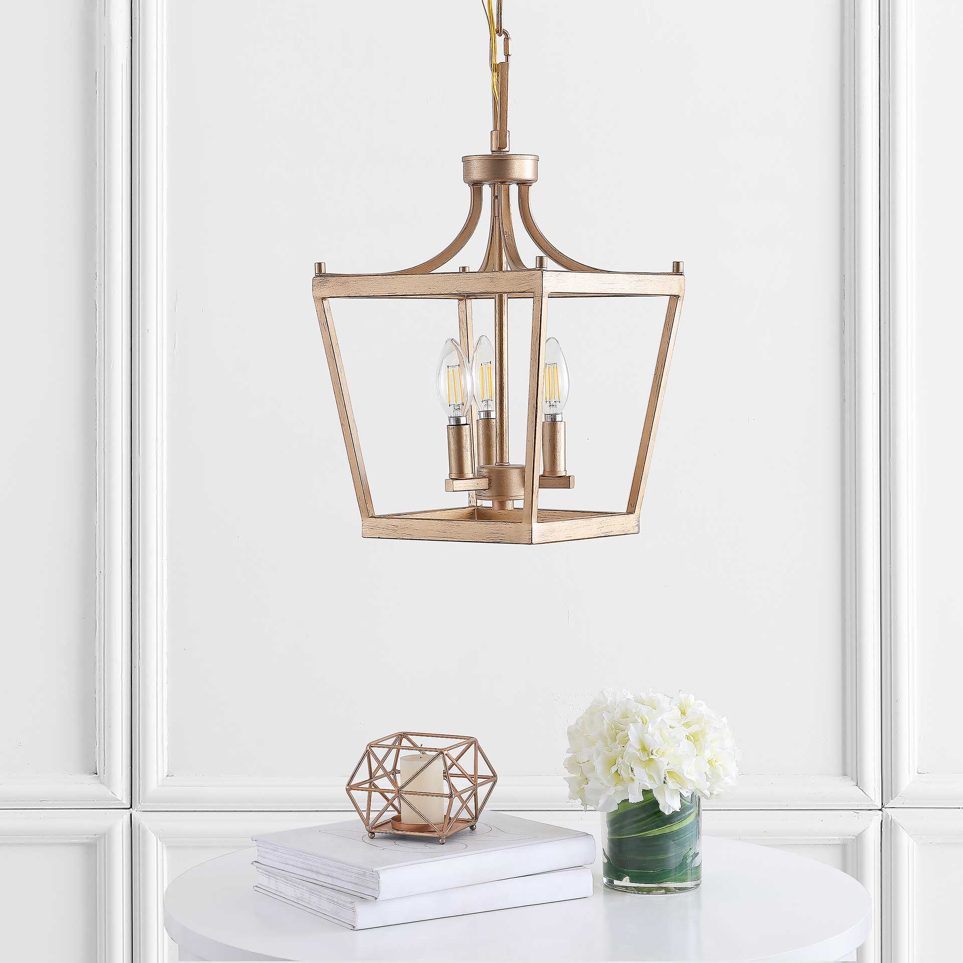 Landen 3 Light Pendant Gold Painted - Image 3