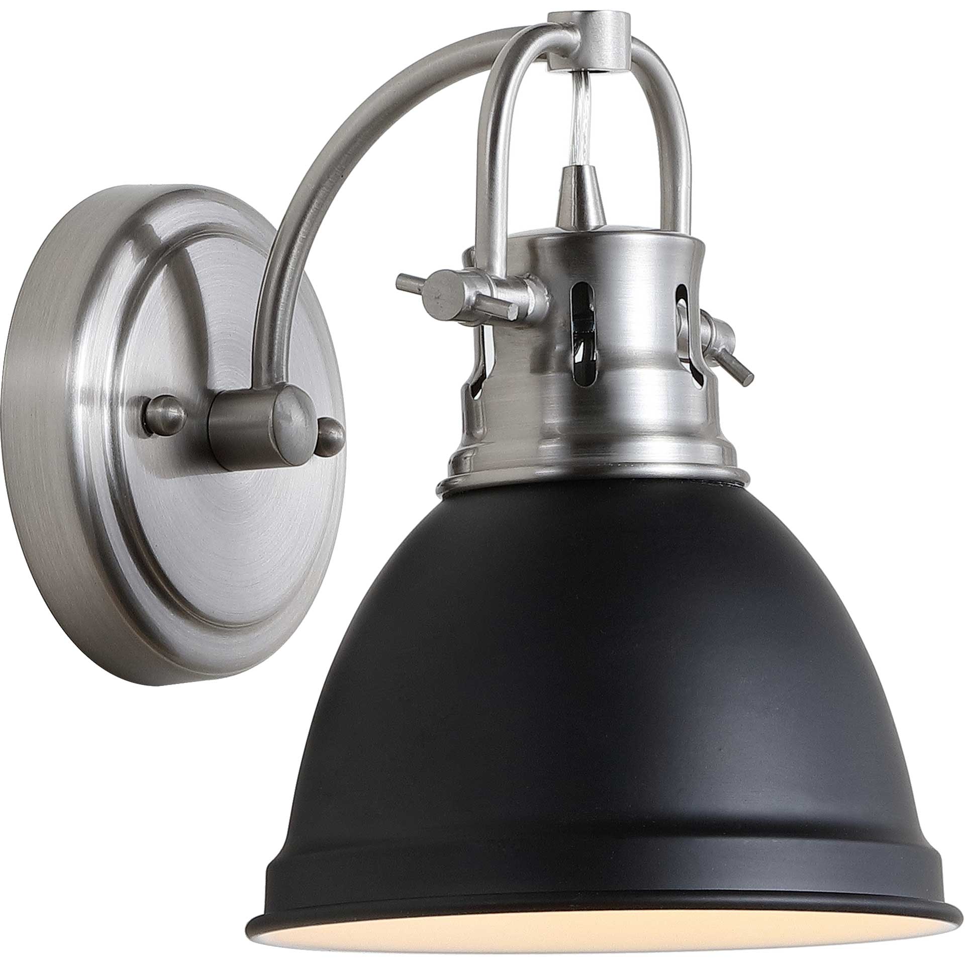 Landon Bathroom Sconce Brush Nickel/Black - Image 2