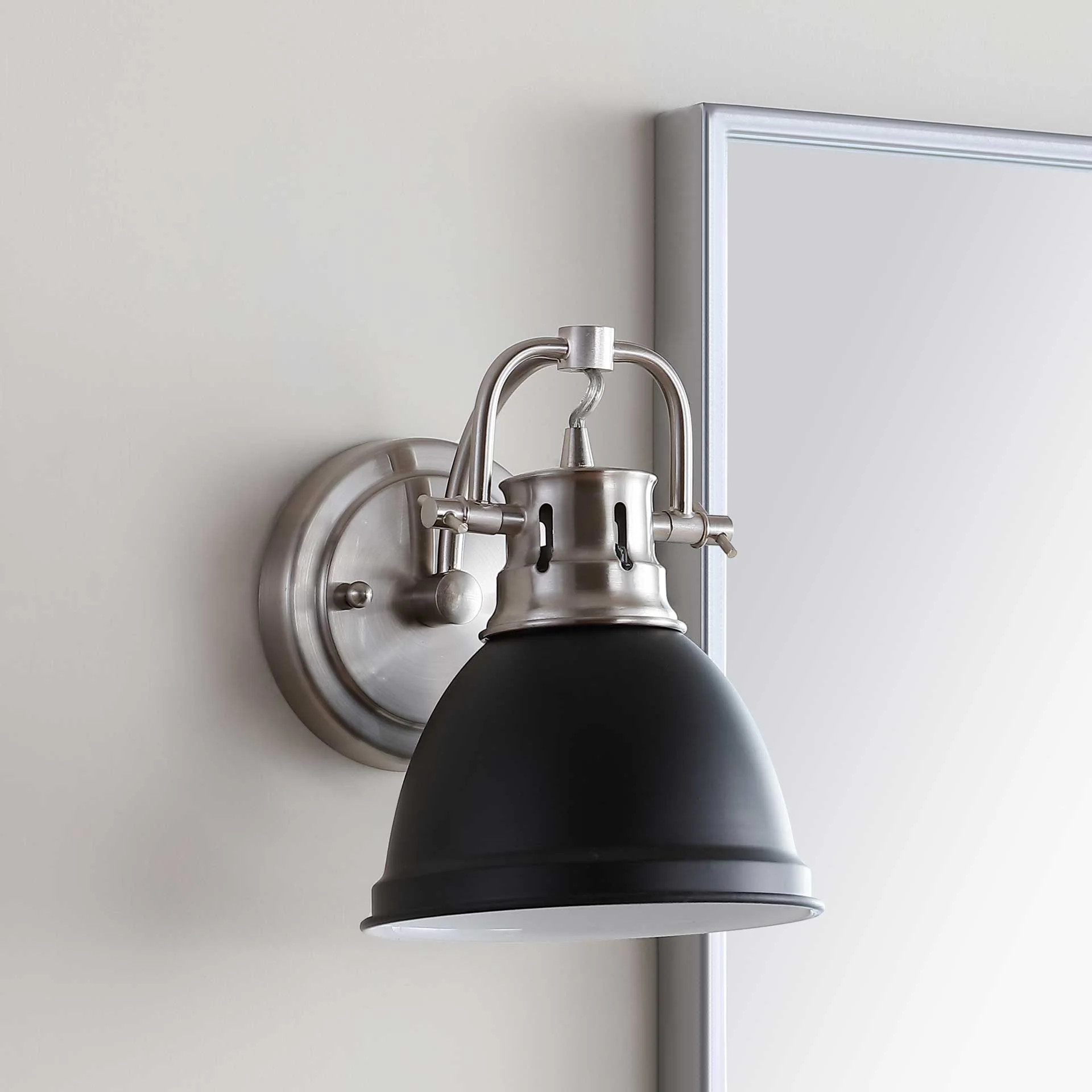 Landon Bathroom Sconce Brush Nickel/Black - Image 3