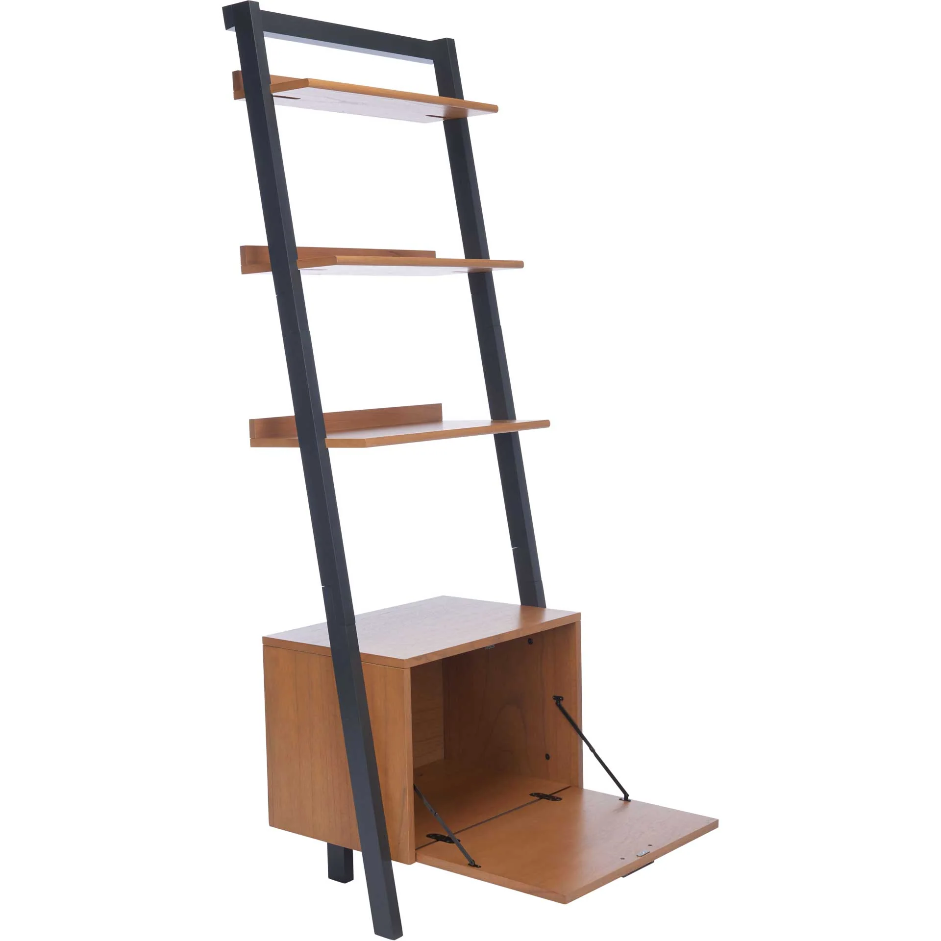 Landria 3 Shelf 1 Door Etagere Natural/Charcoal - Image 2
