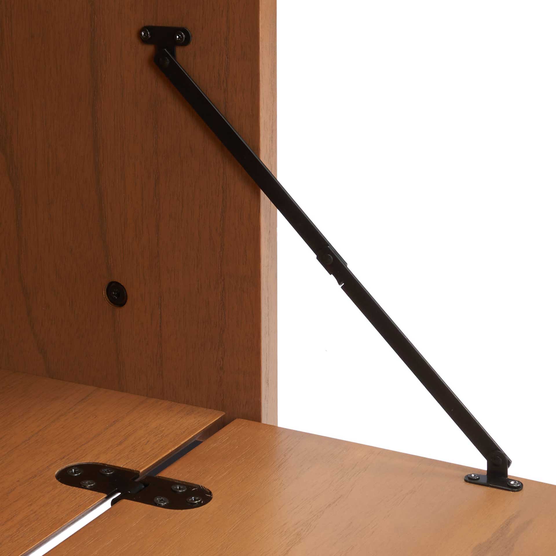 Landria 3 Shelf 1 Door Etagere Natural/Charcoal - Image 7