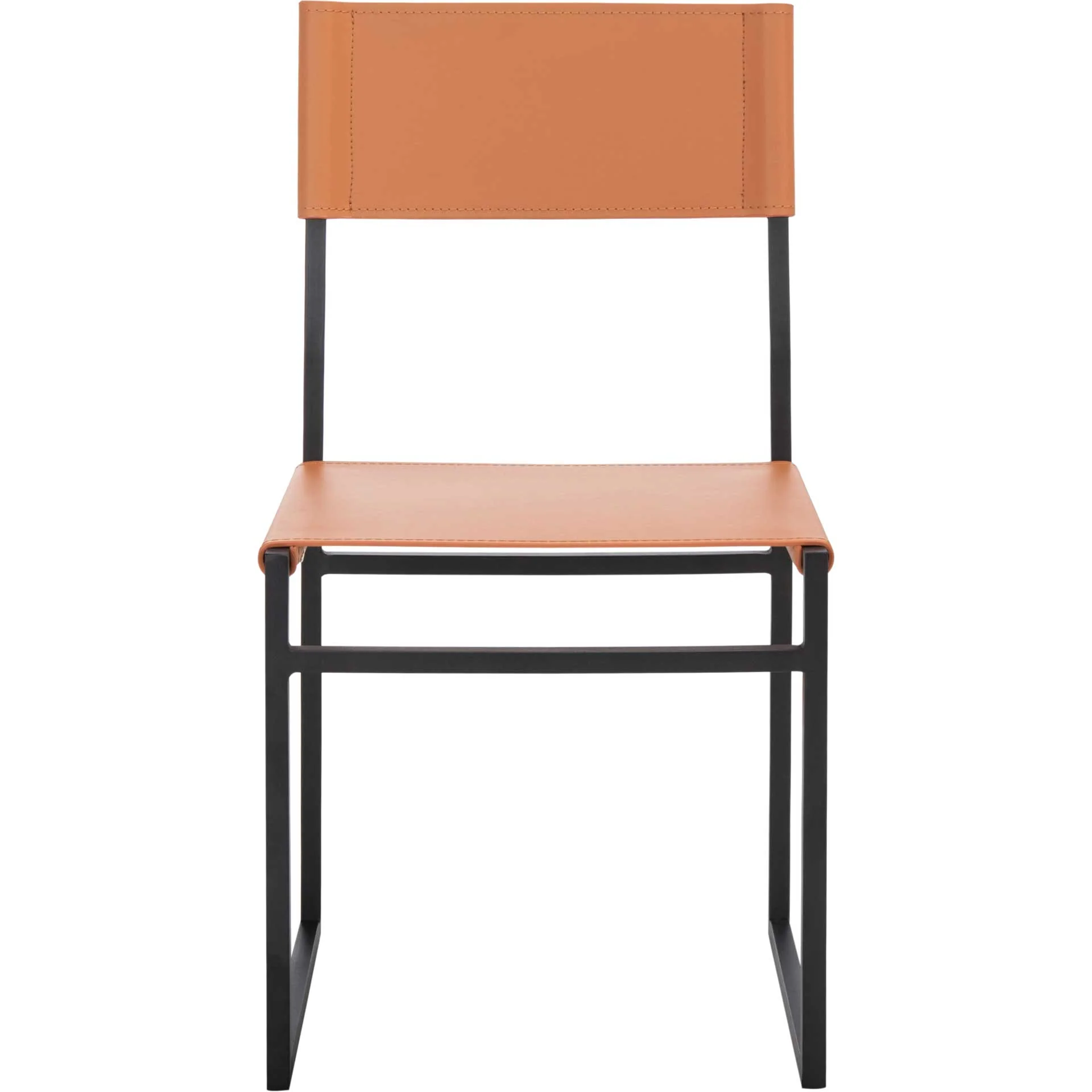 Landry Dining Chairs Cognac/Black (Set of 2) - Image 3